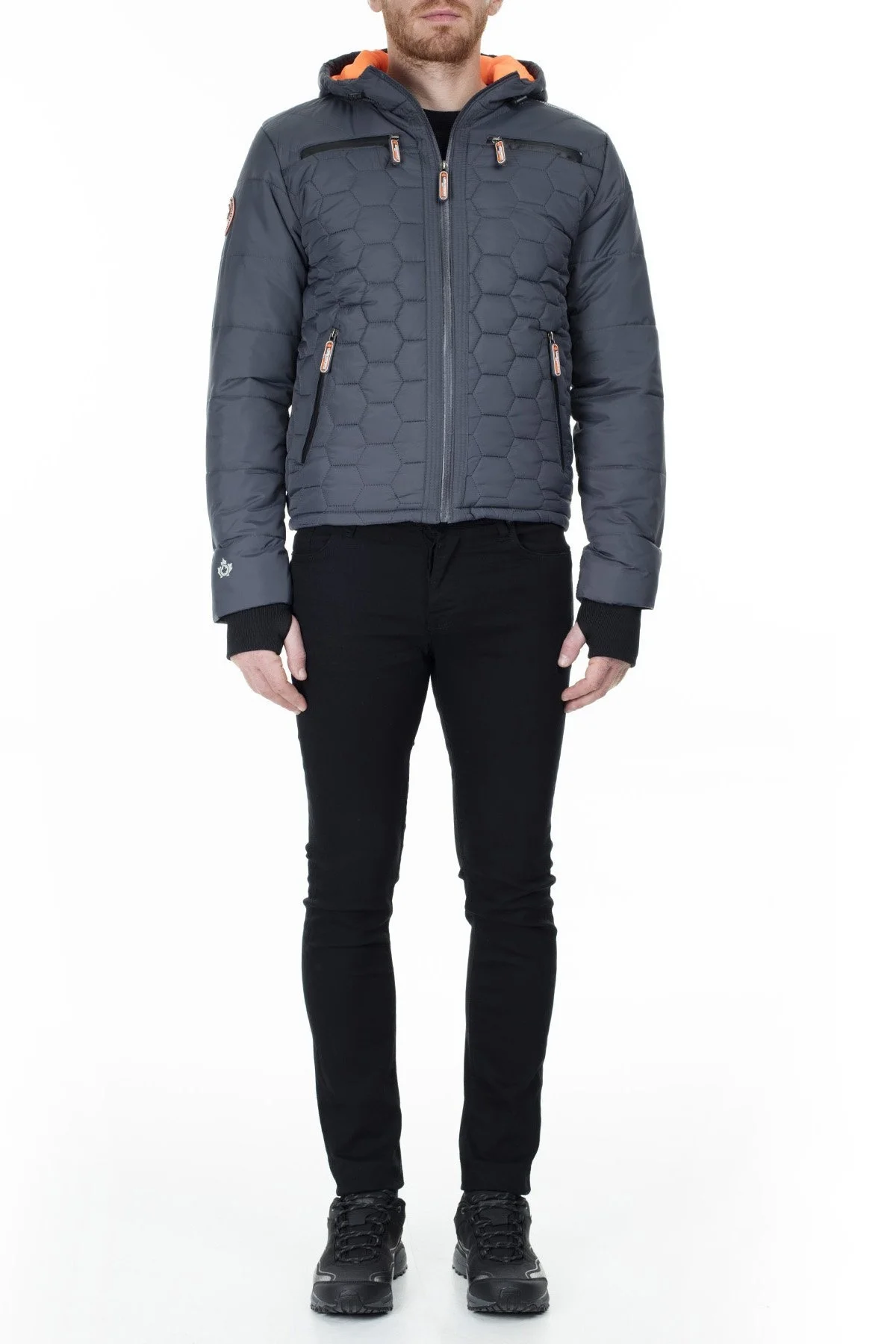 Canadian Peak Outdoor Erkek Parka BAROME KOYU GRİ - 6