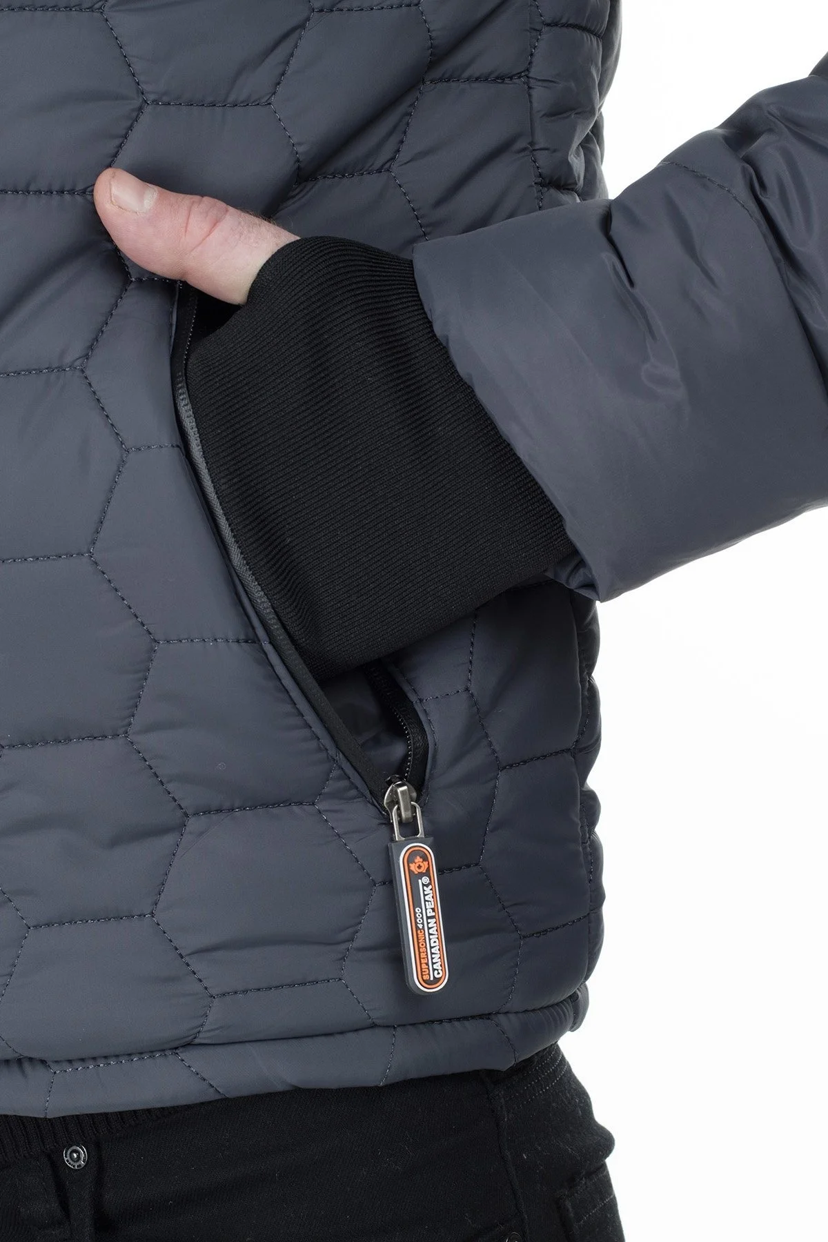 Canadian Peak Outdoor Erkek Parka BAROME KOYU GRİ - 8