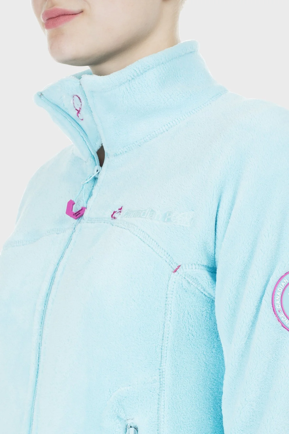 Canadian Peak Yumuşak Dokulu Fermuarlı Outdoor Bayan Polar UDILAS TURKUAZ - 13