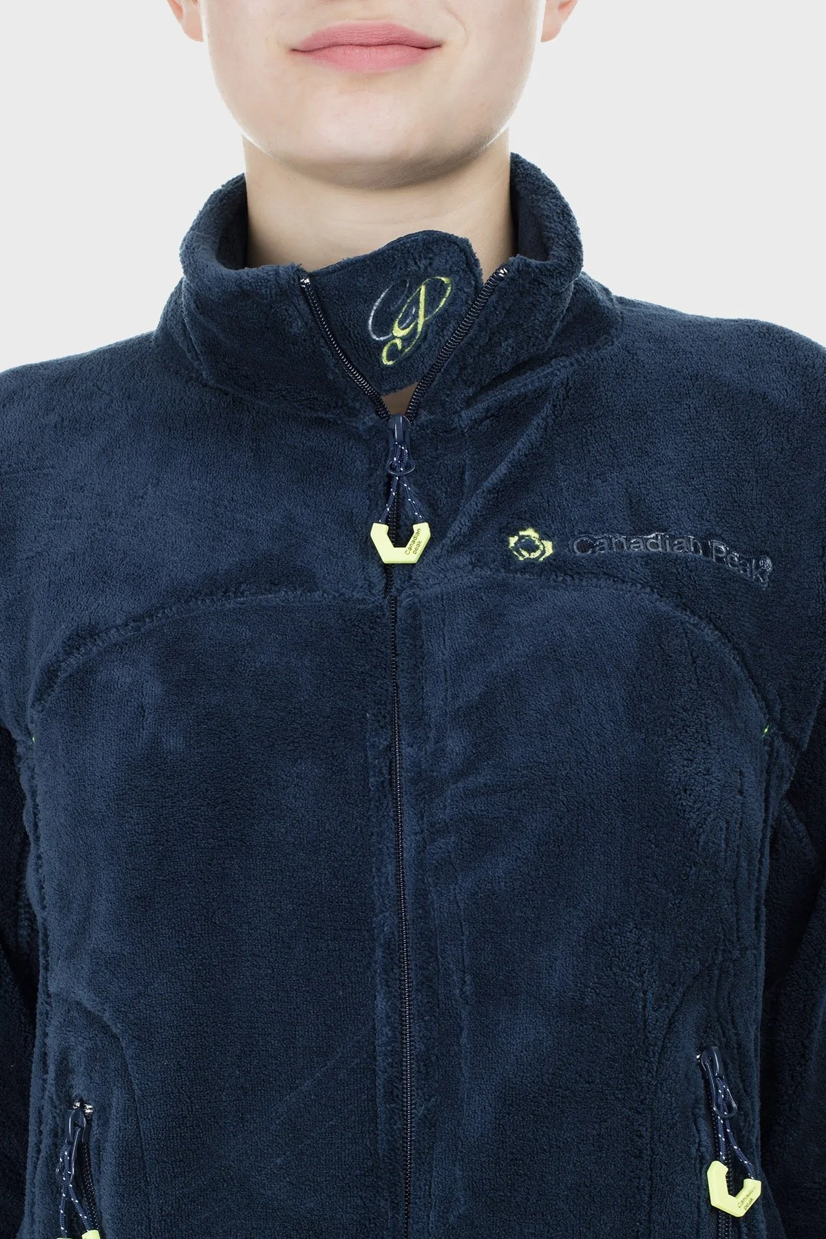 Canadian Peak Yumuşak Dokulu Fermuarlı Outdoor Bayan Polar UDILAS LACİVERT - 7