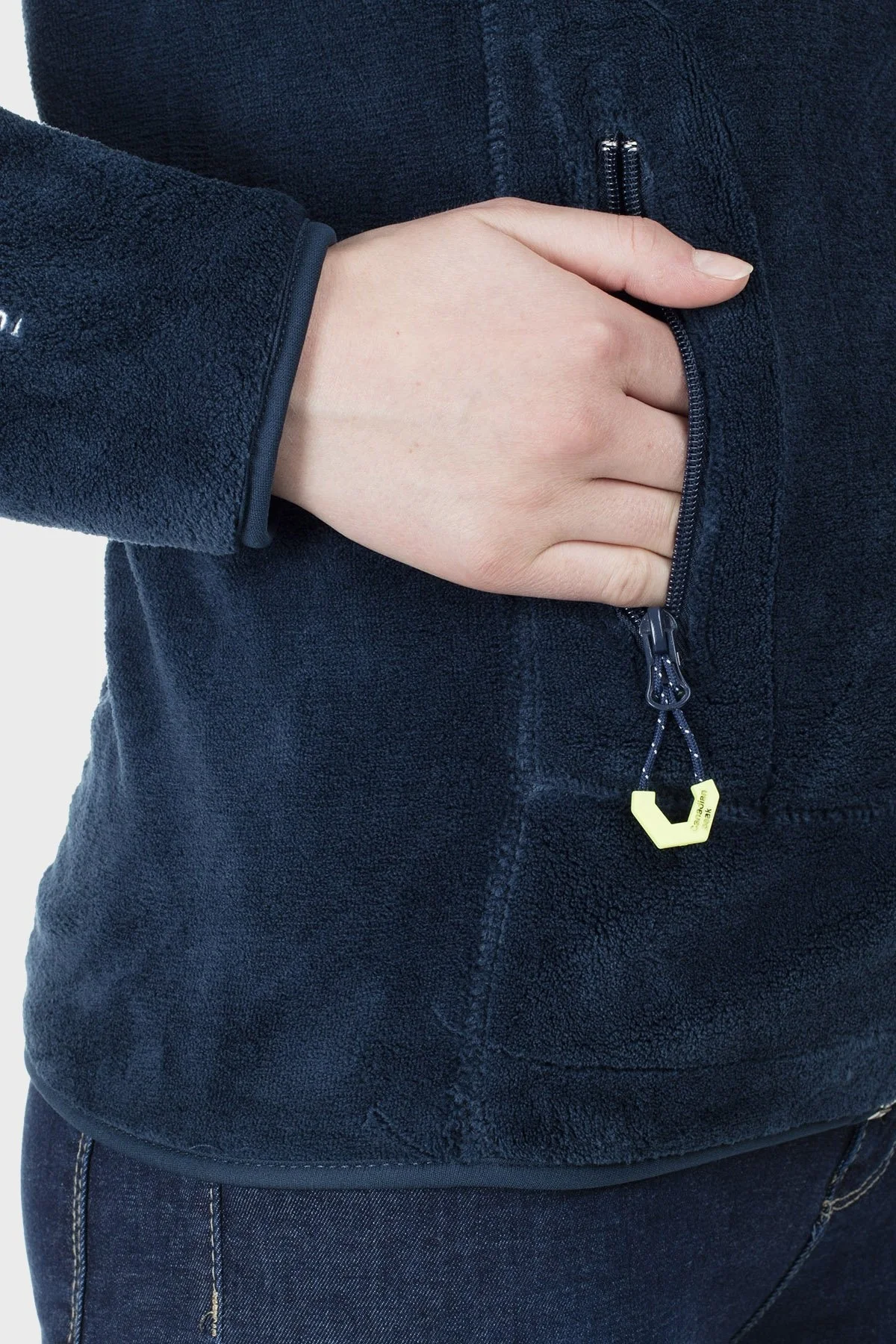 Canadian Peak Yumuşak Dokulu Fermuarlı Outdoor Bayan Polar UDILAS LACİVERT - 8