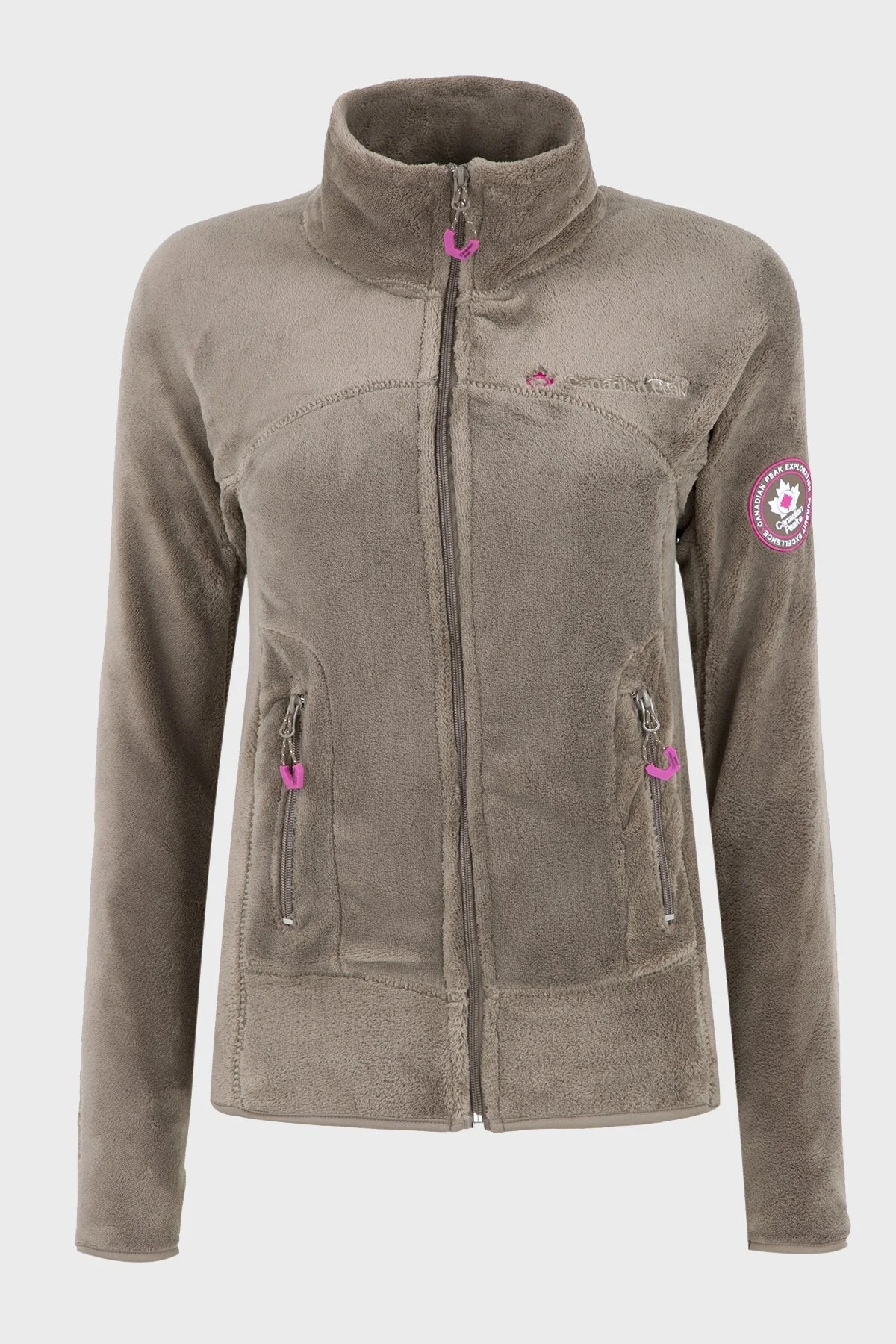 Canadian Peak Yumuşak Dokulu Fermuarlı Outdoor Bayan Polar UDILAS VİZON - 1