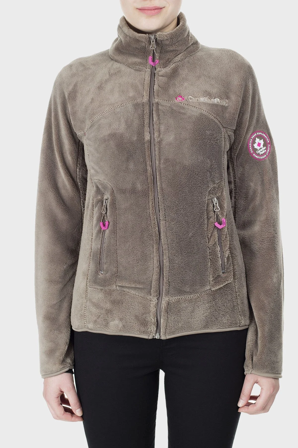 Canadian Peak Yumuşak Dokulu Fermuarlı Outdoor Bayan Polar UDILAS VİZON - 2