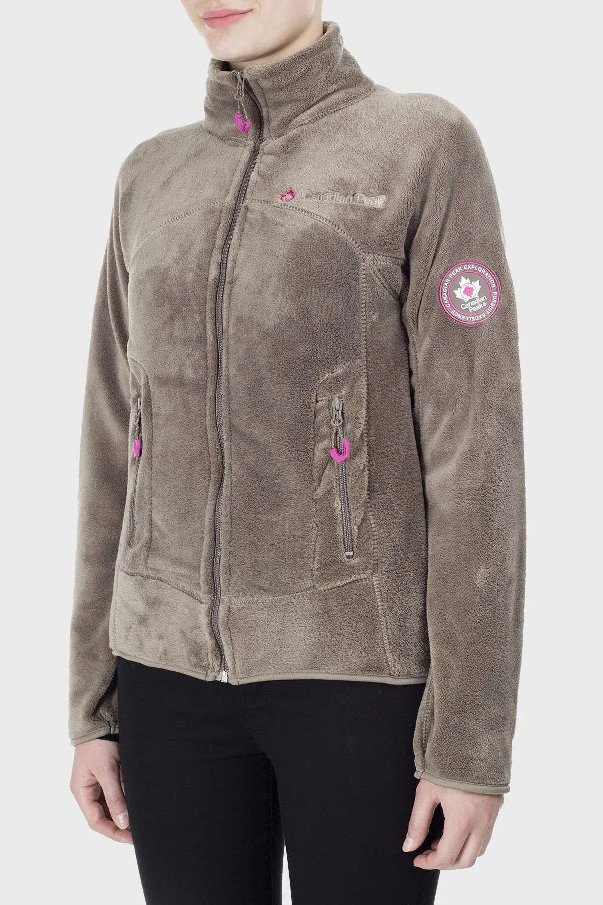 Canadian Peak Yumuşak Dokulu Fermuarlı Outdoor Bayan Polar UDILAS VİZON - 4