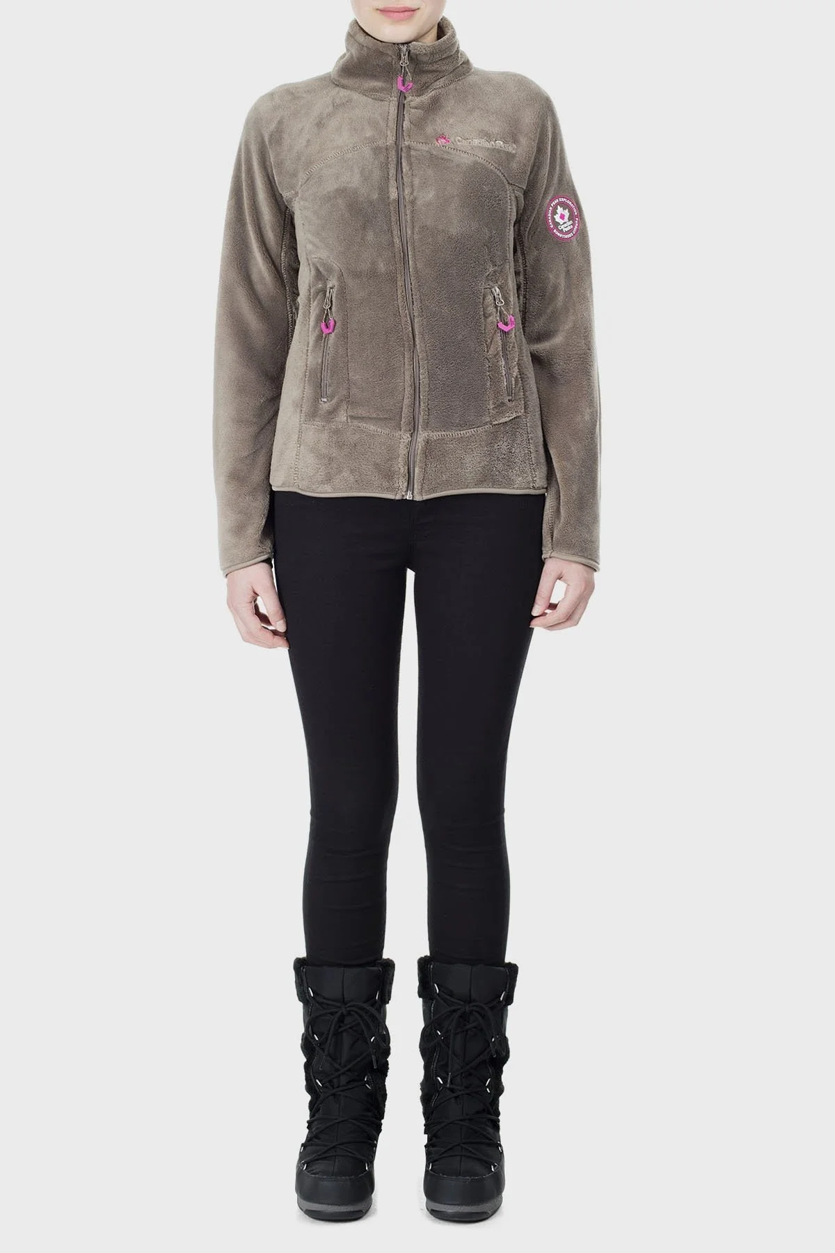 Canadian Peak Yumuşak Dokulu Fermuarlı Outdoor Bayan Polar UDILAS VİZON - 5