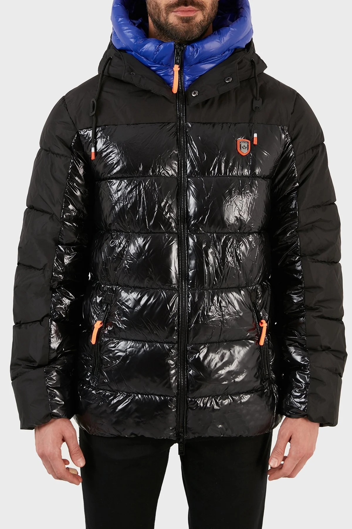 Canadian Peak Rüzgara Dayanıklı Kapüşonlu Outdoor Erkek Mont ADVENTEAK SİYAH - 1