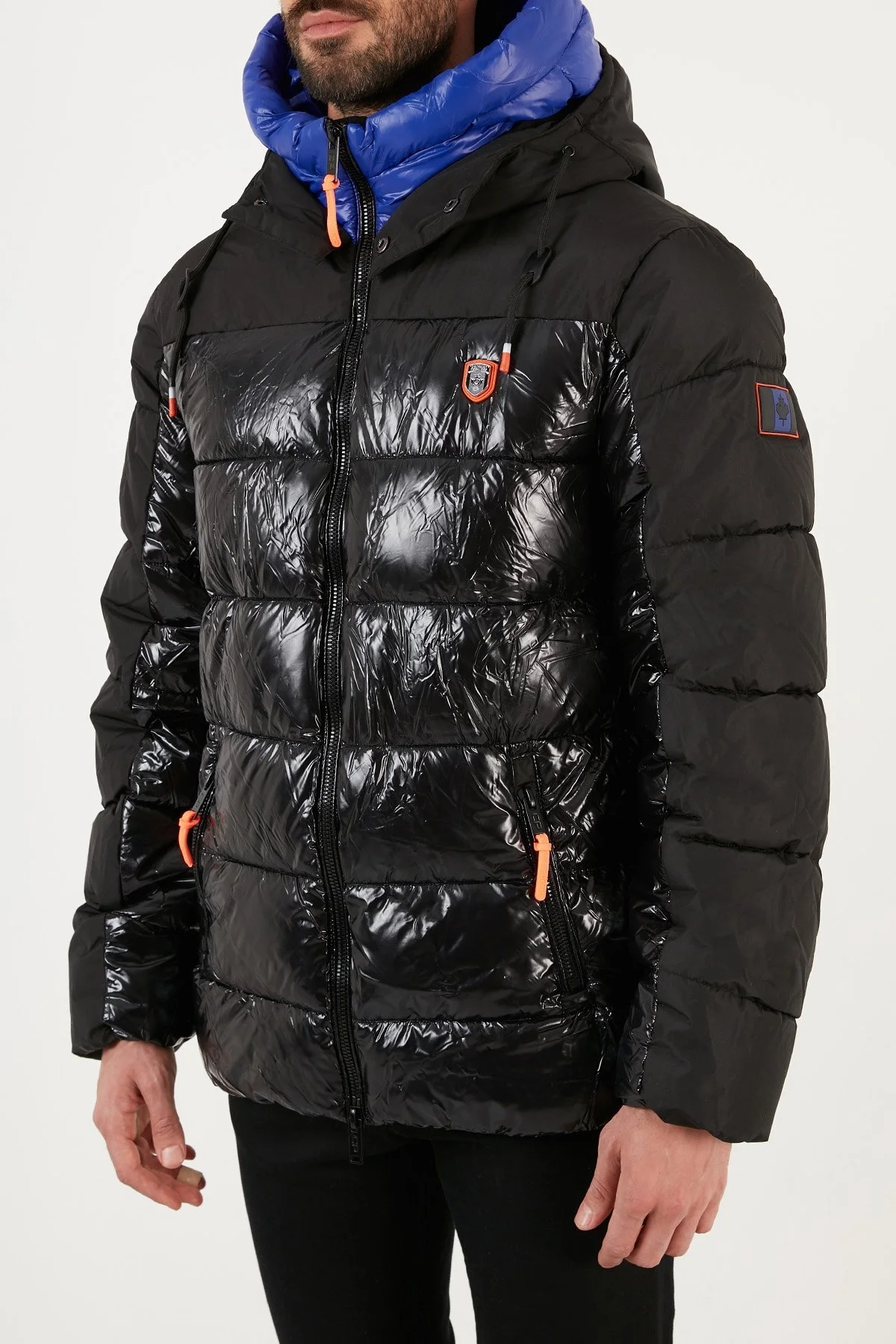 Canadian Peak Rüzgara Dayanıklı Kapüşonlu Outdoor Erkek Mont ADVENTEAK SİYAH - 2