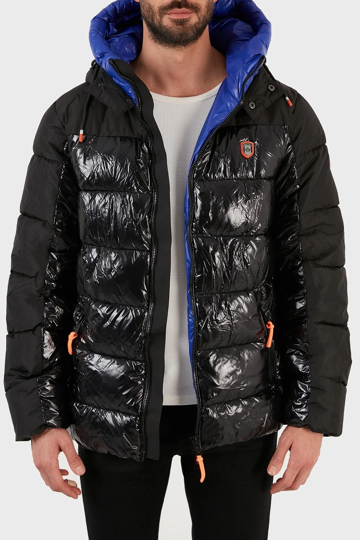 Canadian Peak Rüzgara Dayanıklı Kapüşonlu Outdoor Erkek Mont ADVENTEAK SİYAH - 4