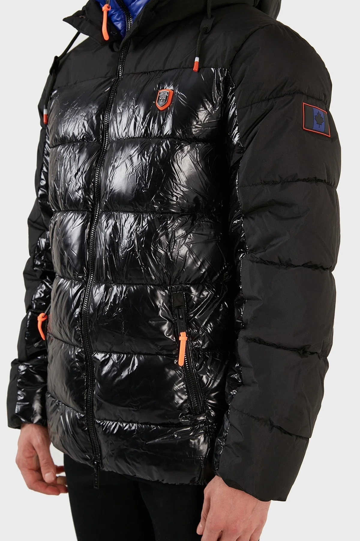 Canadian Peak Rüzgara Dayanıklı Kapüşonlu Outdoor Erkek Mont ADVENTEAK SİYAH - 5