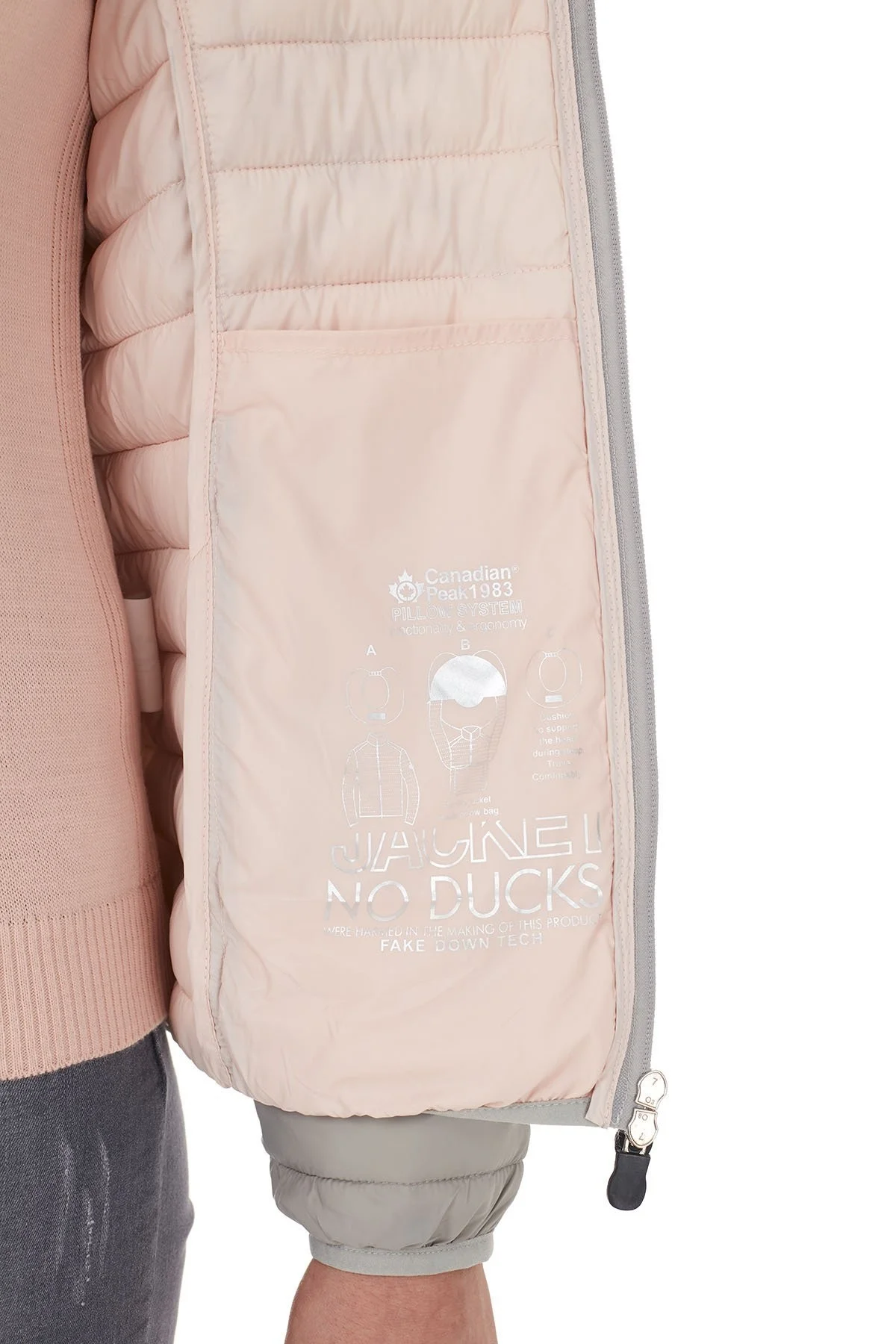 Canadian Peak Soğuğa Karşı Dirençli Outdoor Bayan Parka DAMILAY AÇIK GRİ - 7