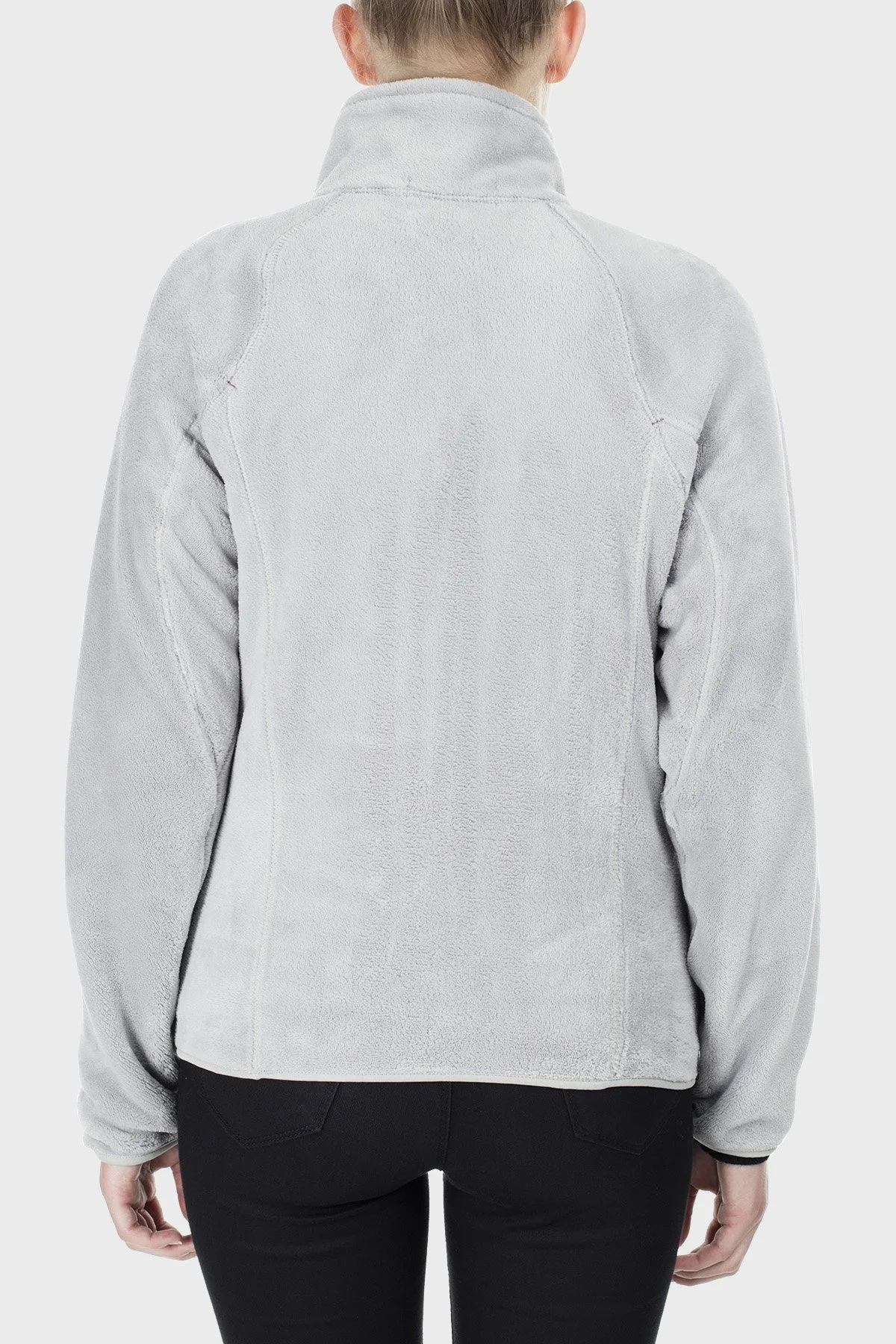 Canadian Peak Yumuşak Dokulu Fermuarlı Outdoor Bayan Polar UDILAS AÇIK GRİ - 3