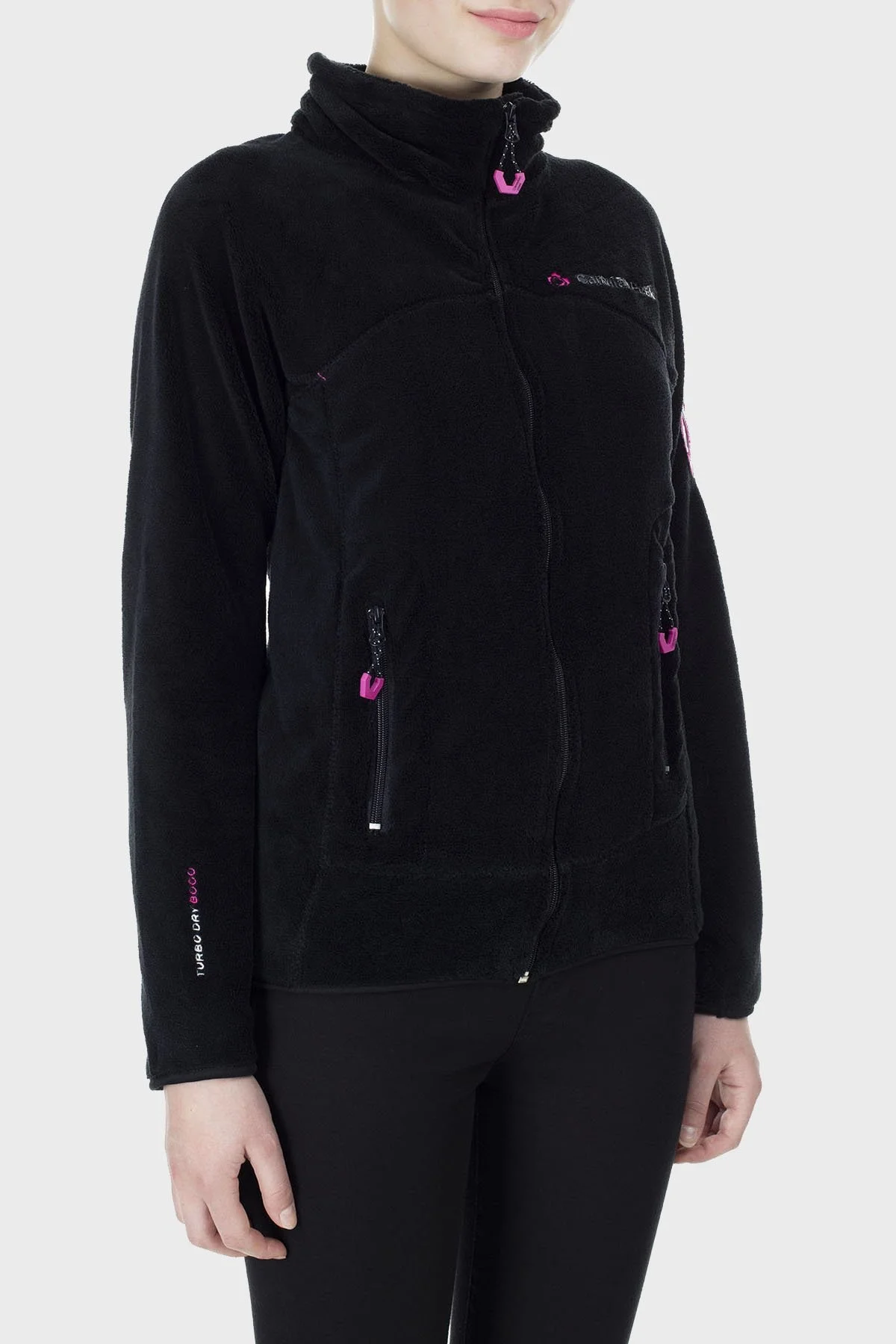 Canadian Peak Yumuşak Dokulu Fermuarlı Outdoor Bayan Polar UDILAS SİYAH - 5