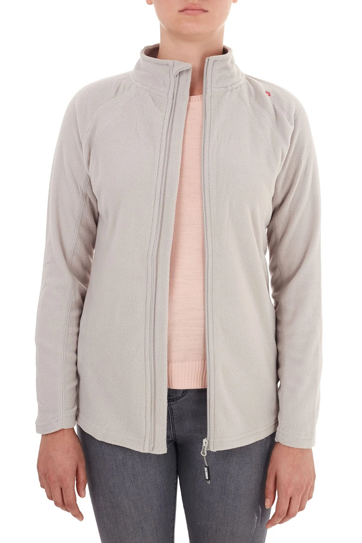 Canadian Peak Yumuşak Dokulu Outdoor Bayan Polar USTENCIA AÇIK GRİ - 5