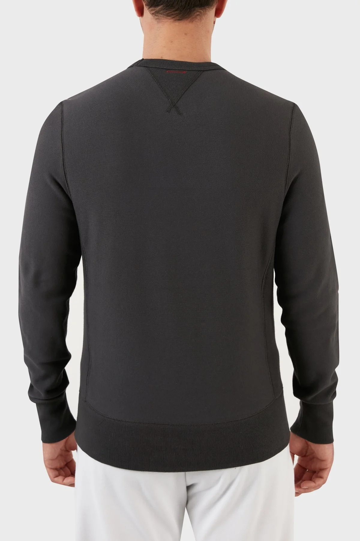 Champion Baskılı Regular Fit Bisiklet Yaka % 100 Pamuk Erkek Sweat 217798 FADED BLACK SİYAH - 2