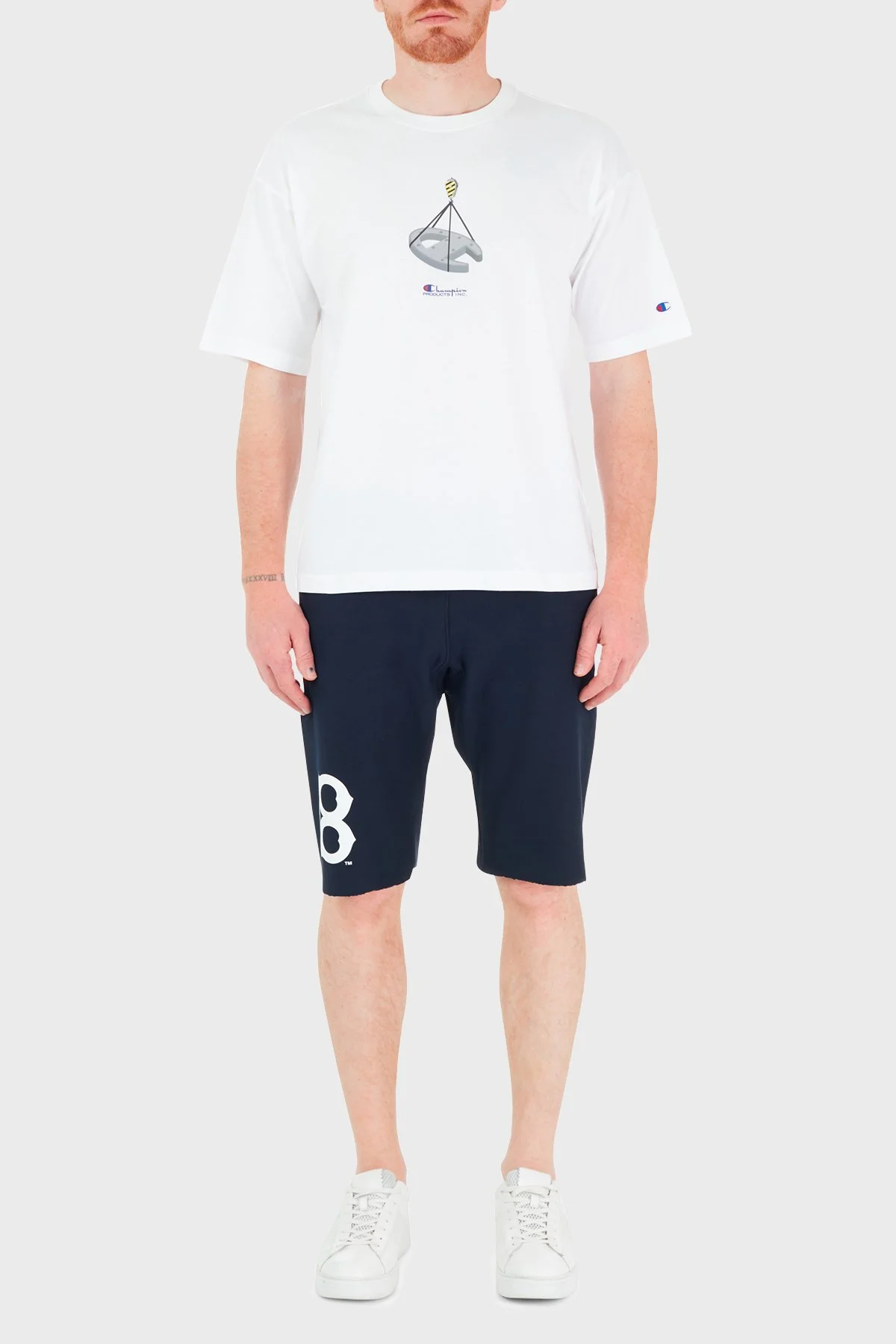 Champion Belden Bağlamalı Cepli Pamuklu Erkek Bermuda 216663 BS501 LACİVERT - 1