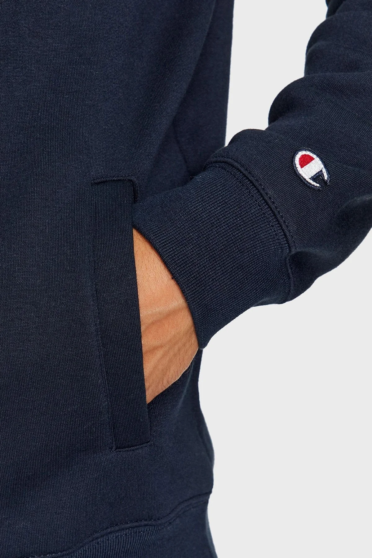 Champion Comfort Fit İçi Polarlı Yarım Fermuarlı Erkek Sweat 219213 NNY BS501 LACİVERT - 4