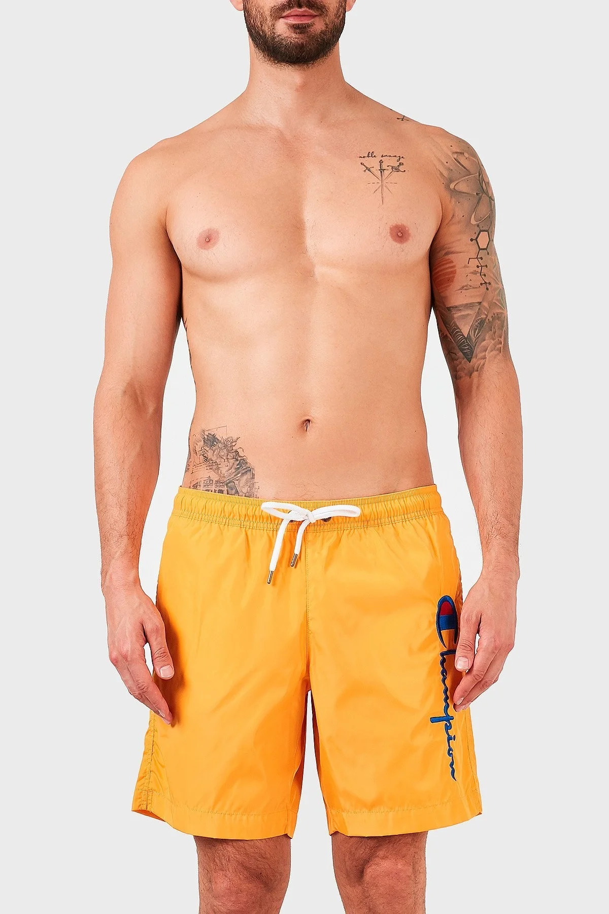 Champion Belden Bağlamalı Regular Fit Erkek Mayo Short 214458 ZNN OS030 TURUNCU - 1