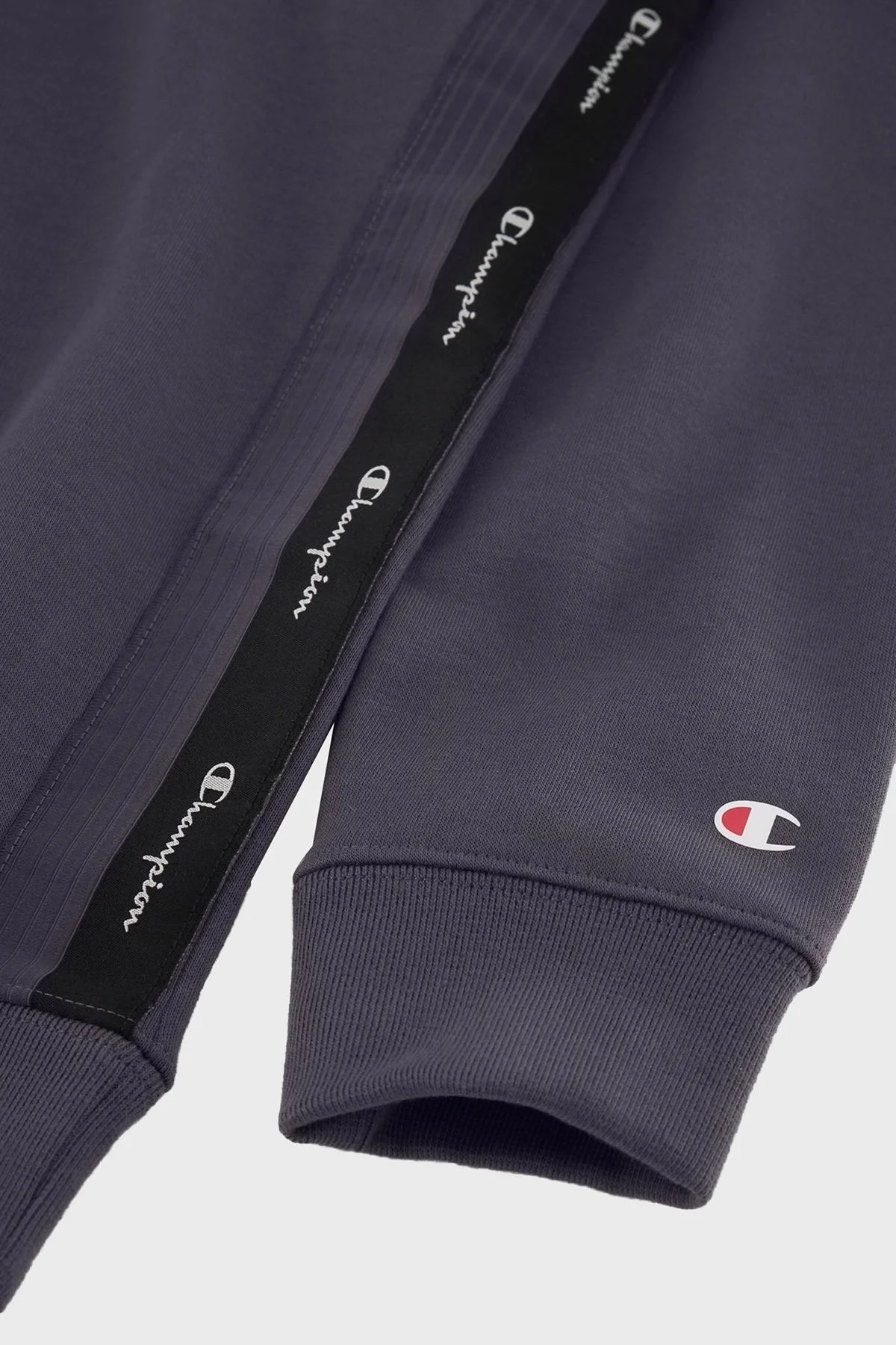 Champion Jakar Bantlı İçi Polarlı Bisiklet Yaka Comfort Fit Erkek Sweat 219093 EBN ES508 ANTRASİT - 4