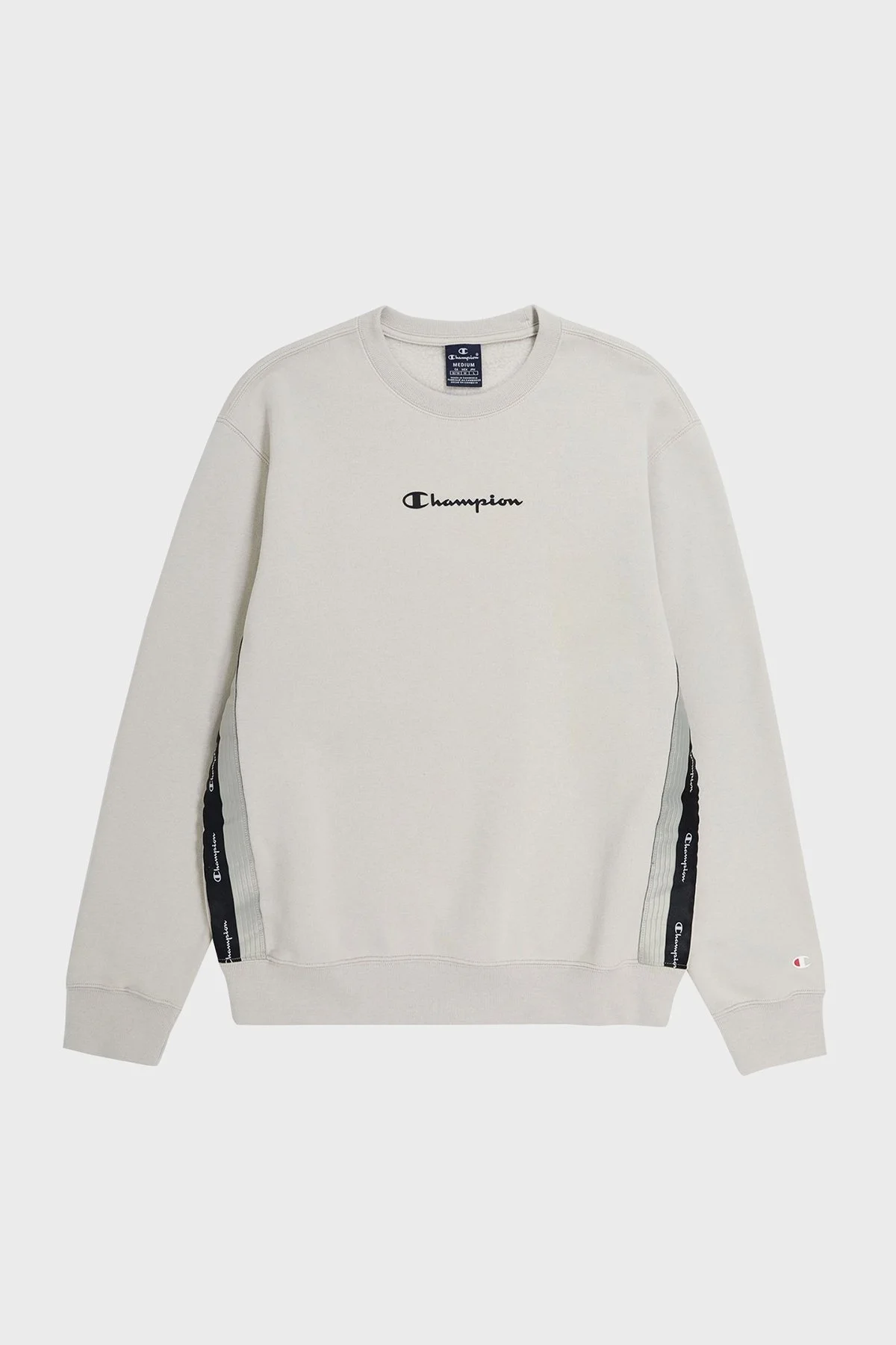 Champion Jakar Bantlı İçi Polarlı Bisiklet Yaka Comfort Fit Erkek Sweat 219093 SVL ES057 BEJ - 5