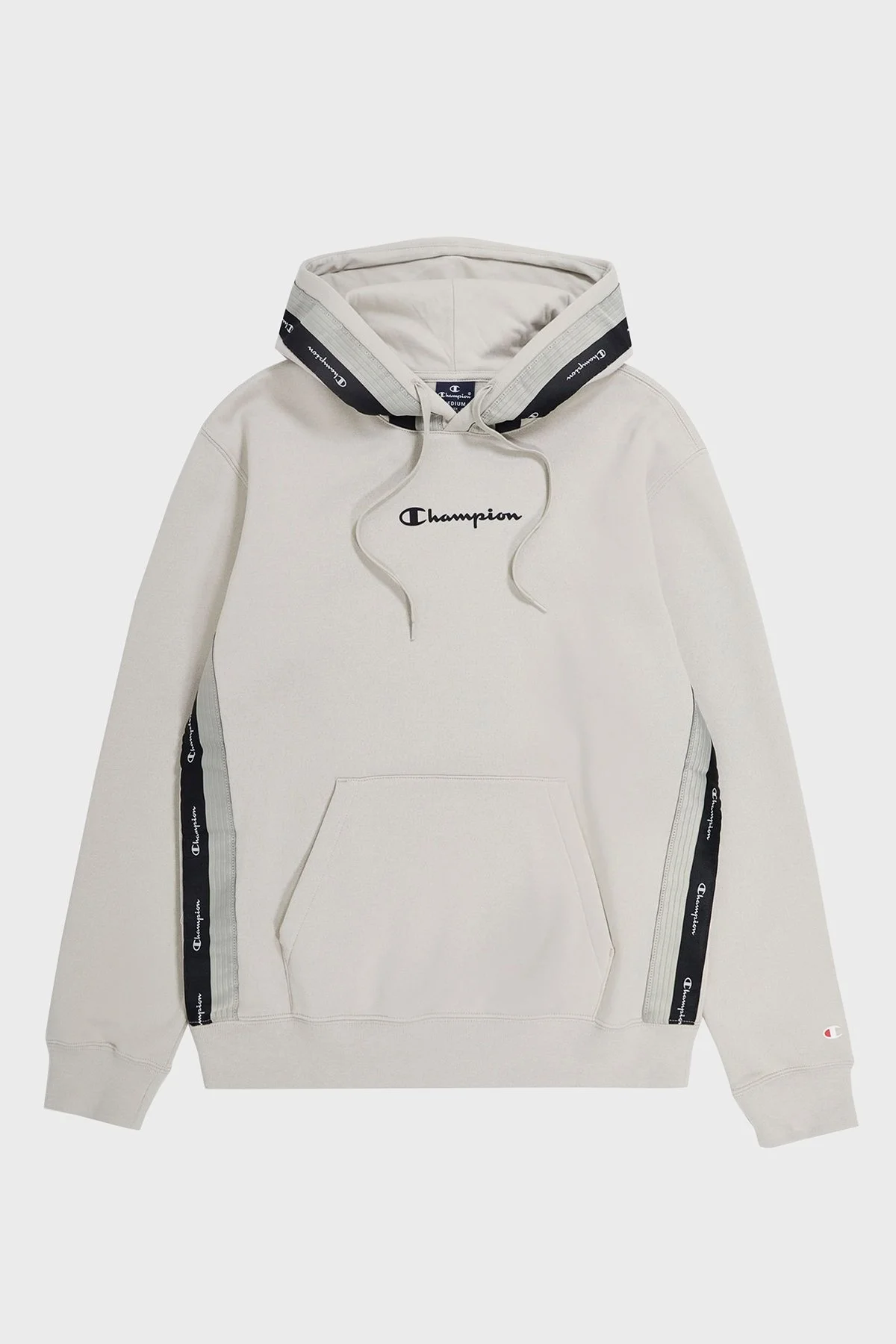 Champion Jakar Bantlı İçi Polarlı Kapüşonlu Comfort Fit Erkek Sweat 219092 SVL ES057 BEJ - 5