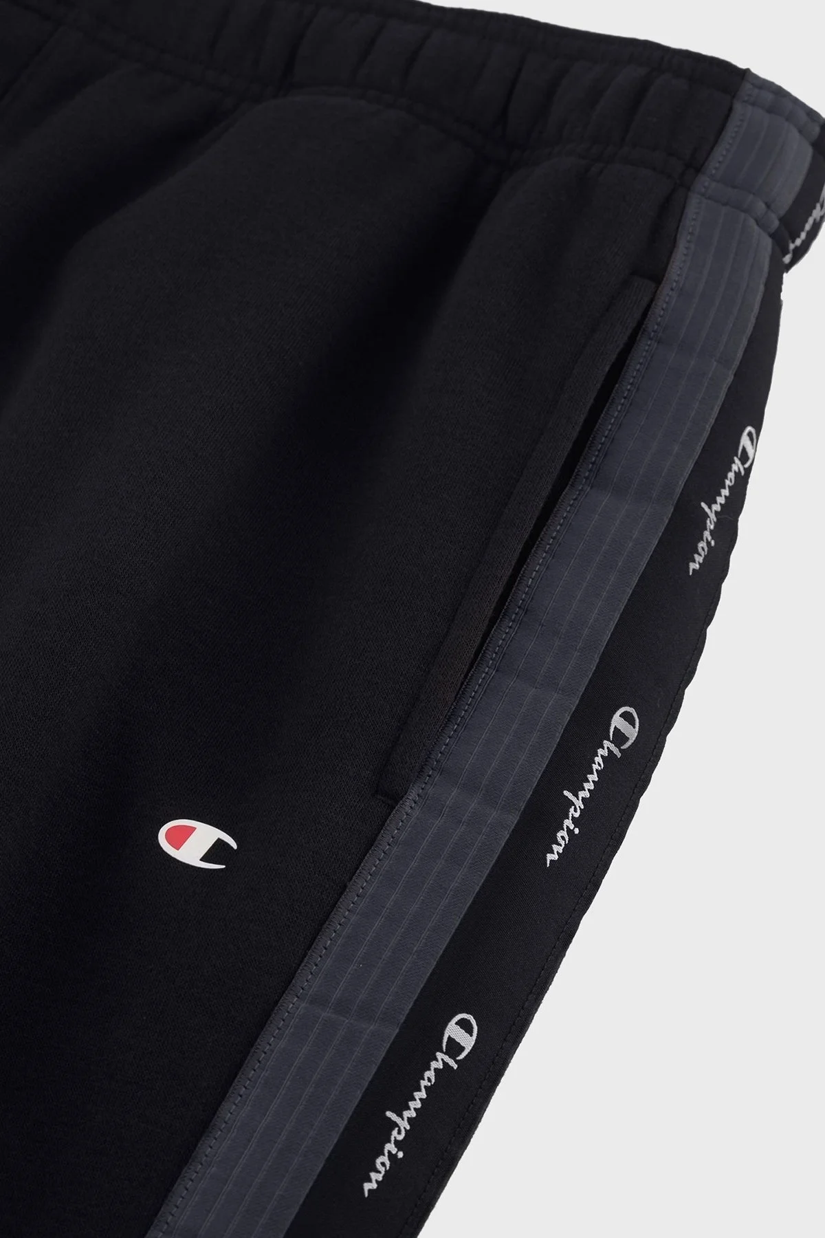 Champion Jakar Bantlı İçi Polarlı Regular Fit Jogger Erkek Pantolon 219096 NBK KK001 SİYAH - 4