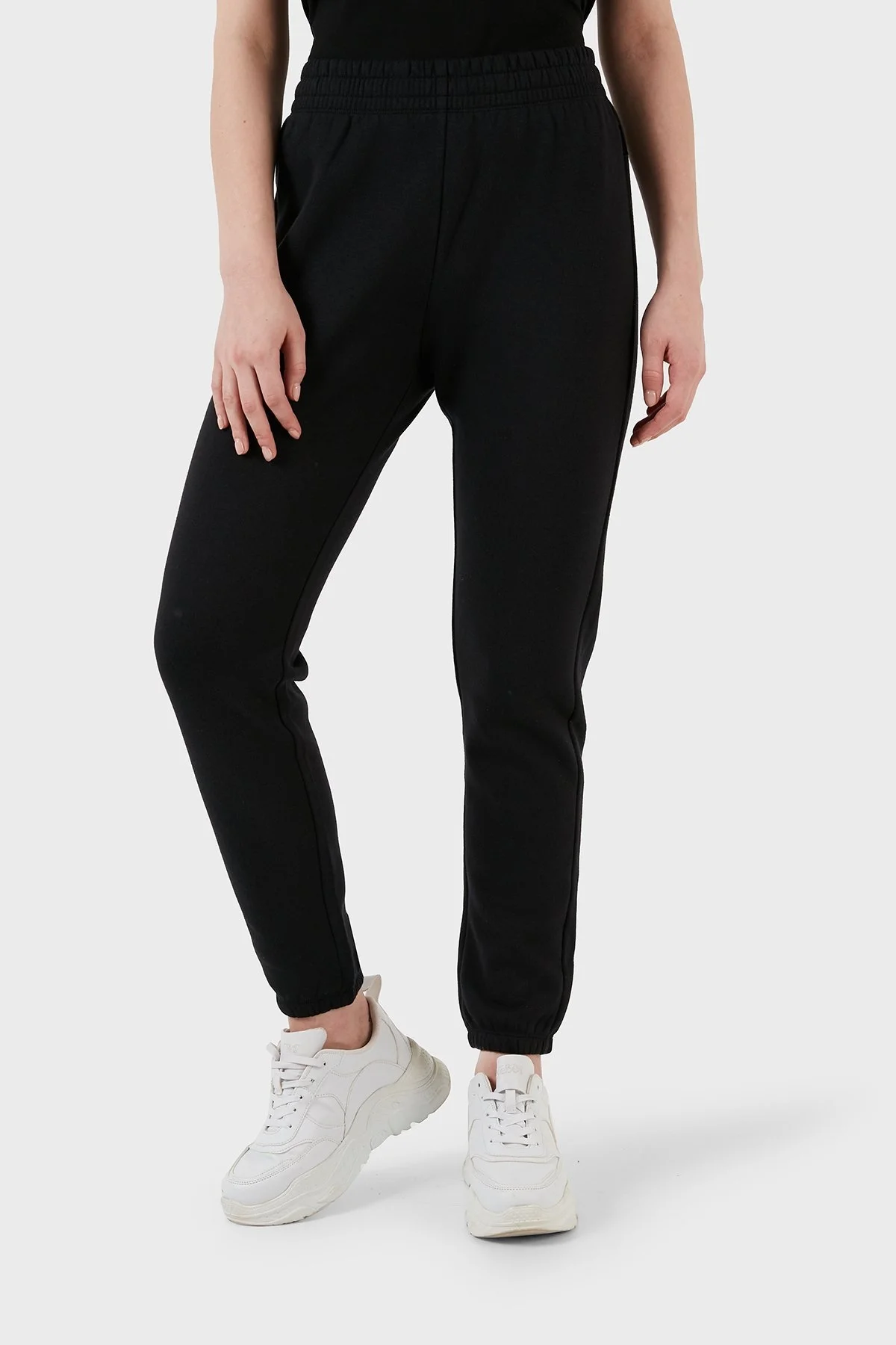 Champion Kapüşonlu Fermuarlı Polar Bayan Eşofman Takımı 116885 WAY/NBK WW036 SİYAH-BEYAZ - 3