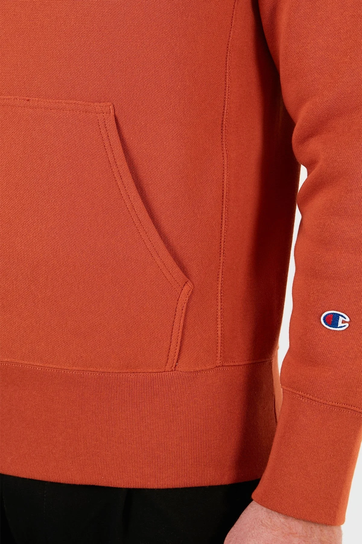 Champion Kapüşonlu Ters Örgü Custom Fit Pamuklu Erkek Sweat 216496 BBBO MS053 Tarçın - 6