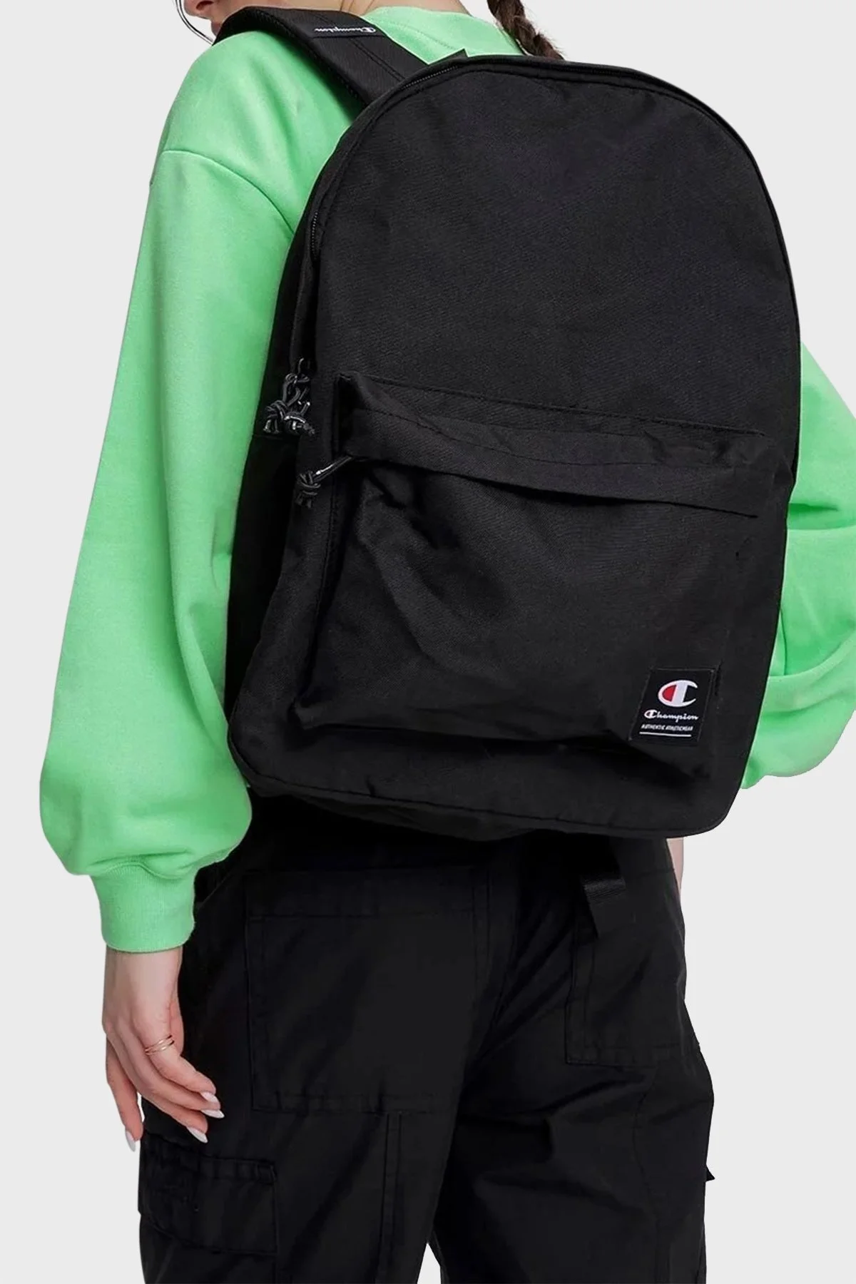 Champion Logolu Ayarlanabilir Askılı Unisex Sırt Çantası 802345 NBK KK001 SİYAH - 1