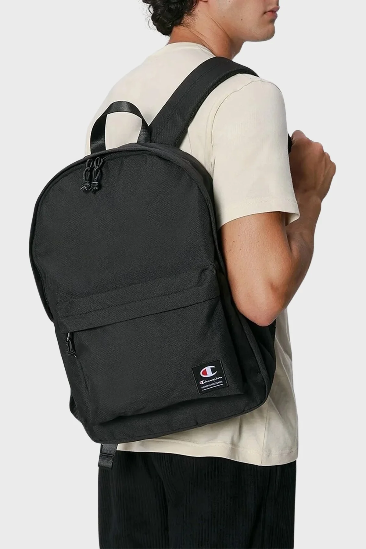 Champion Logolu Ayarlanabilir Askılı Unisex Sırt Çantası 802345 NBK KK001 SİYAH - 2