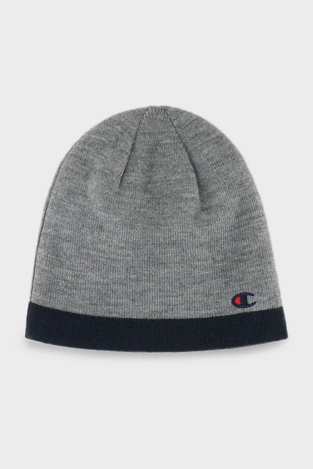 Champion Logolu Çift Taraflı Unisex Bere 802407 NOXM/NNY EM021 GRİ - 1