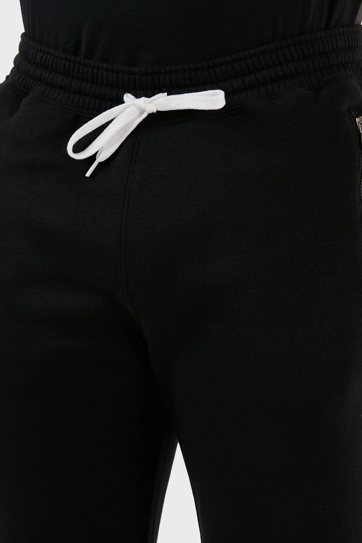 Champion Logolu Pamuk Karışımlı Belden Bağlamalı Regular Fit Spor Erkek Pantolon 218342 NBK KK001 SİYAH - 5