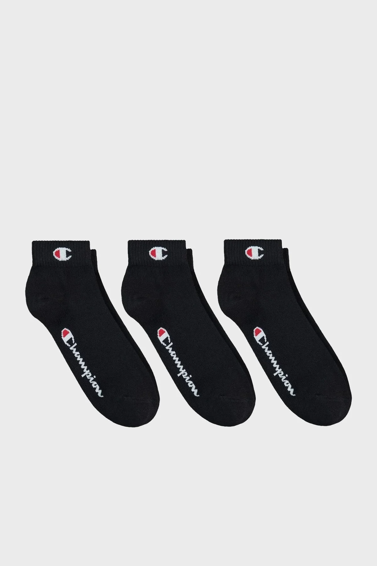 Champion Logolu Pamuklu 3 Pack Unisex Çorap U20099 NBK/NBK/NBK KK001 SİYAH - 1