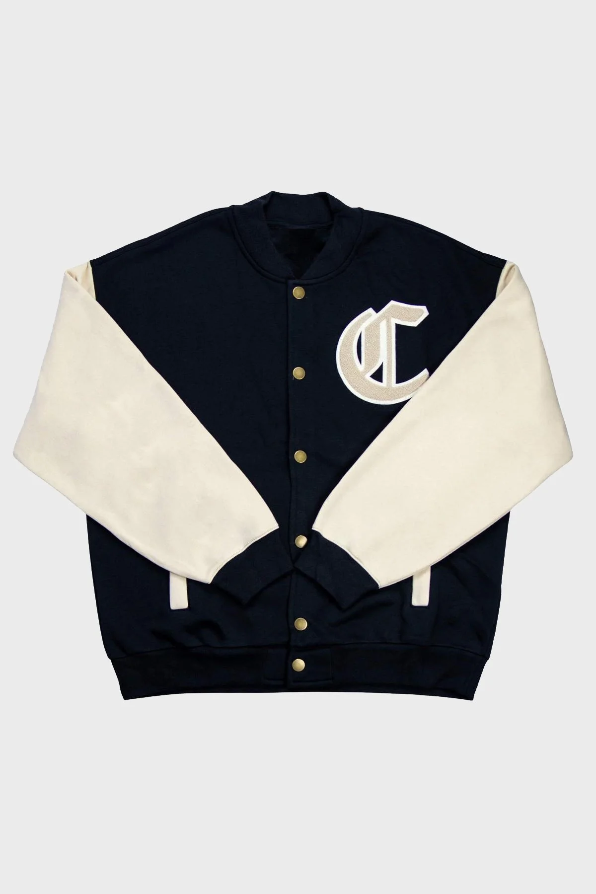 Champion Logolu Pamuklu İçi Polarlı Loose Fit Bomber Erkek Ceket 219091 NBK/SND KK002 SİYAH - 4