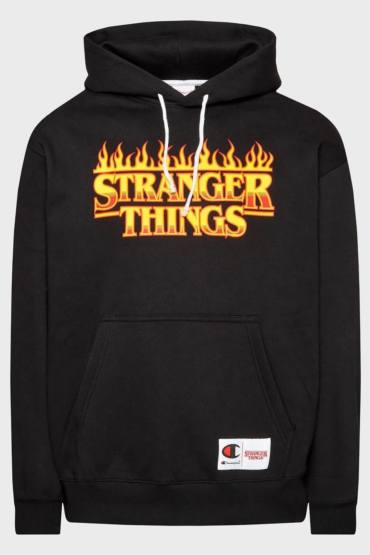 Champion Logolu Regular Ft Kapüşonlu Kanguru Cepli Pamuklu Unisex Sweat 217780 KK 003 SİYAH - 10