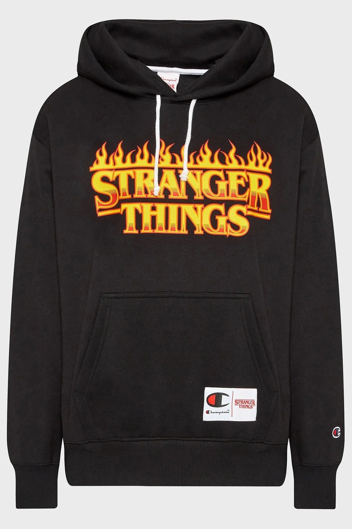 Champion Logolu Regular Ft Kapüşonlu Kanguru Cepli Pamuklu Unisex Sweat 217780 KK 003 SİYAH - 11