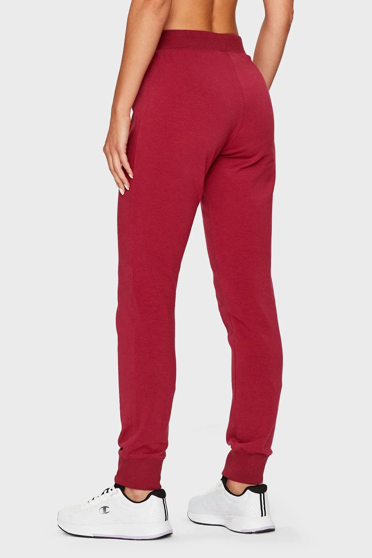 Champion Pamuklu İçi Polarlı Jogger Spor Kadın Pantolon 116605 TBR RS508 BORDO - 3