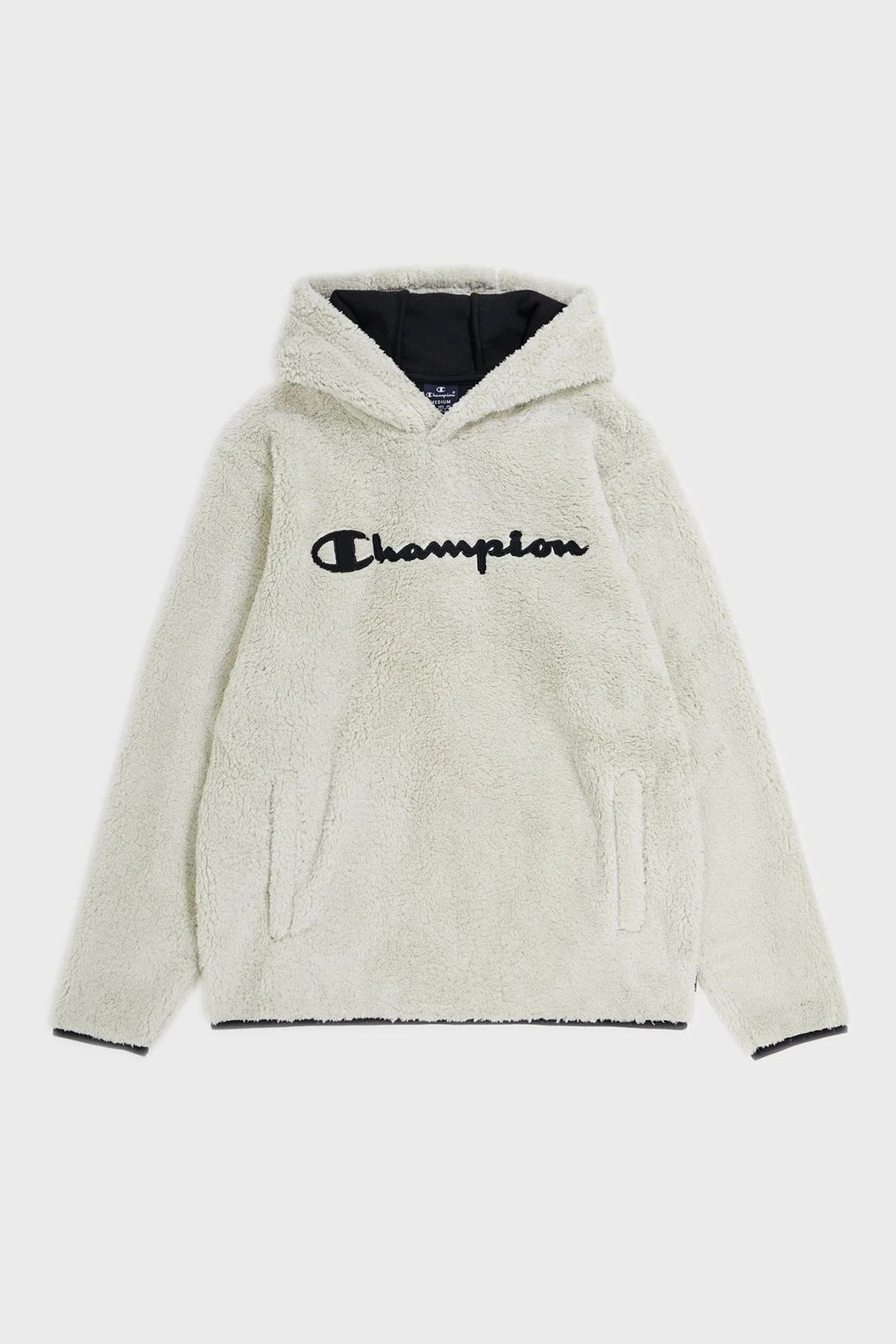 Champion Pamuklu Kapüşonlu Polar Erkek Sweat 214973 SVL/NBK ES057 TAŞ - 5