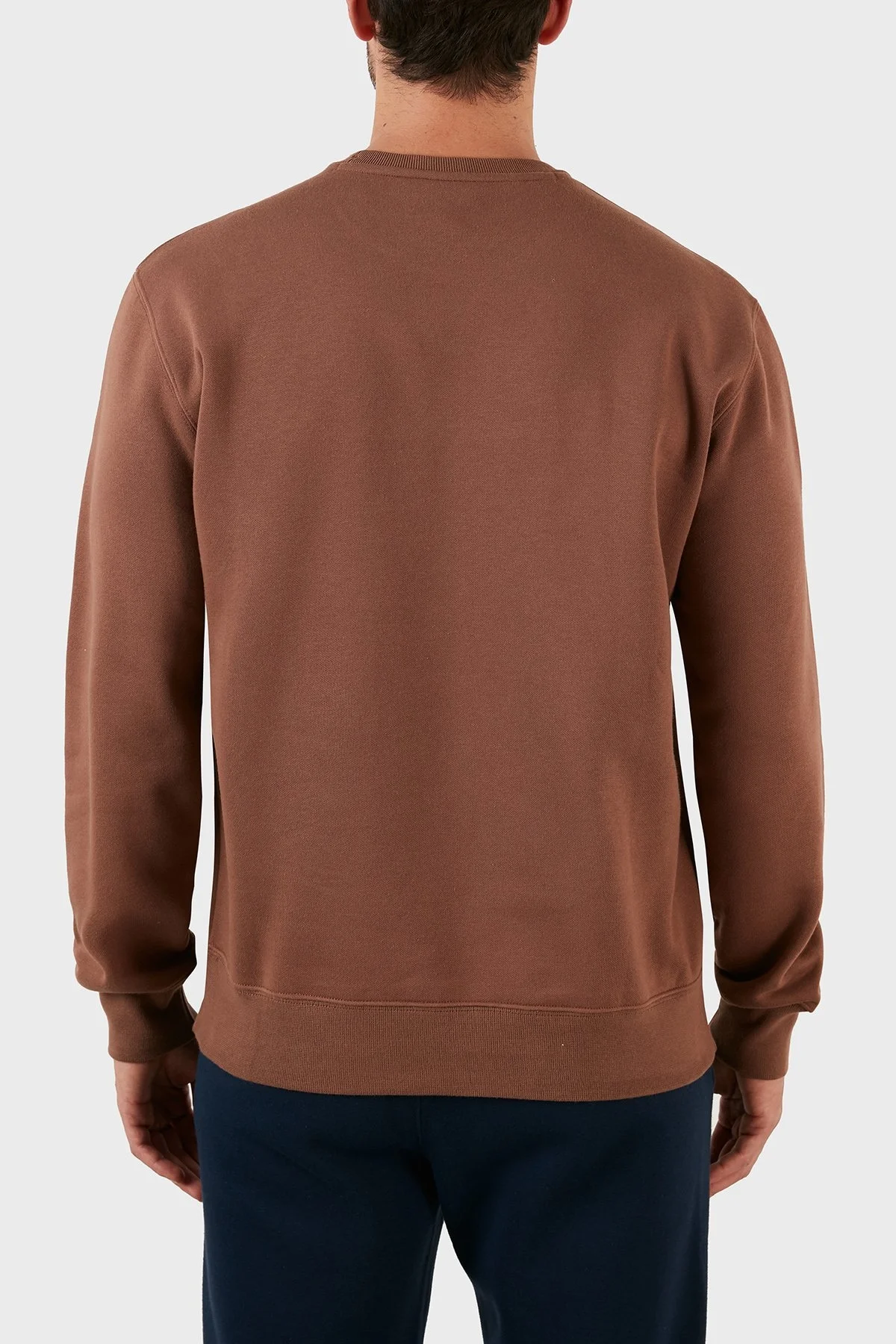 Champion Pamuklu Logolu Regular Fit Bisiklet Yaka Erkek Sweat 217859 AZTMS 557 KAHVE - 5