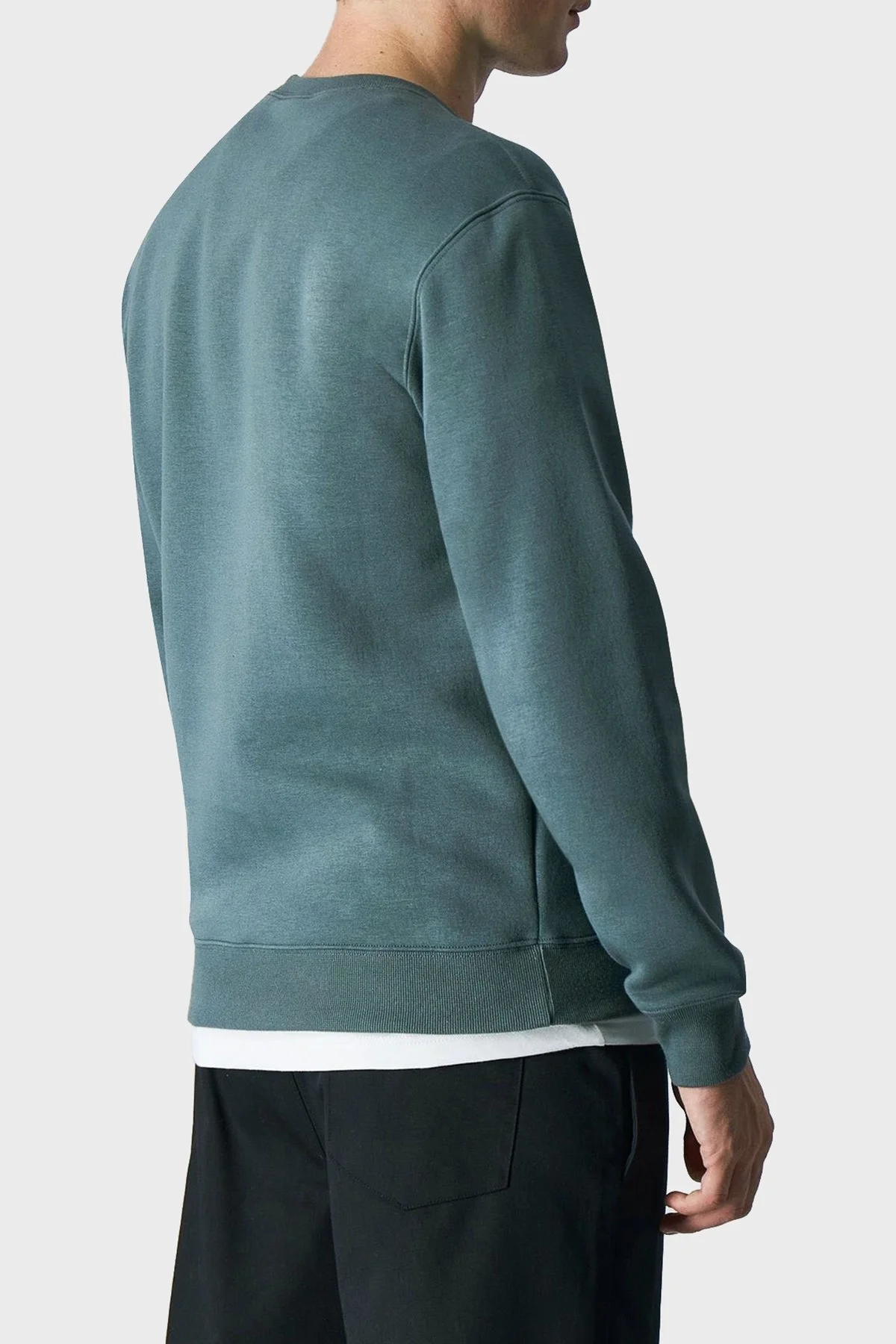 Champion Pamuklu Regular Fit İçi Polarlı Bisiklet Yaka Erkek Sweat 219209 BLG GS510 HAKİ - 2