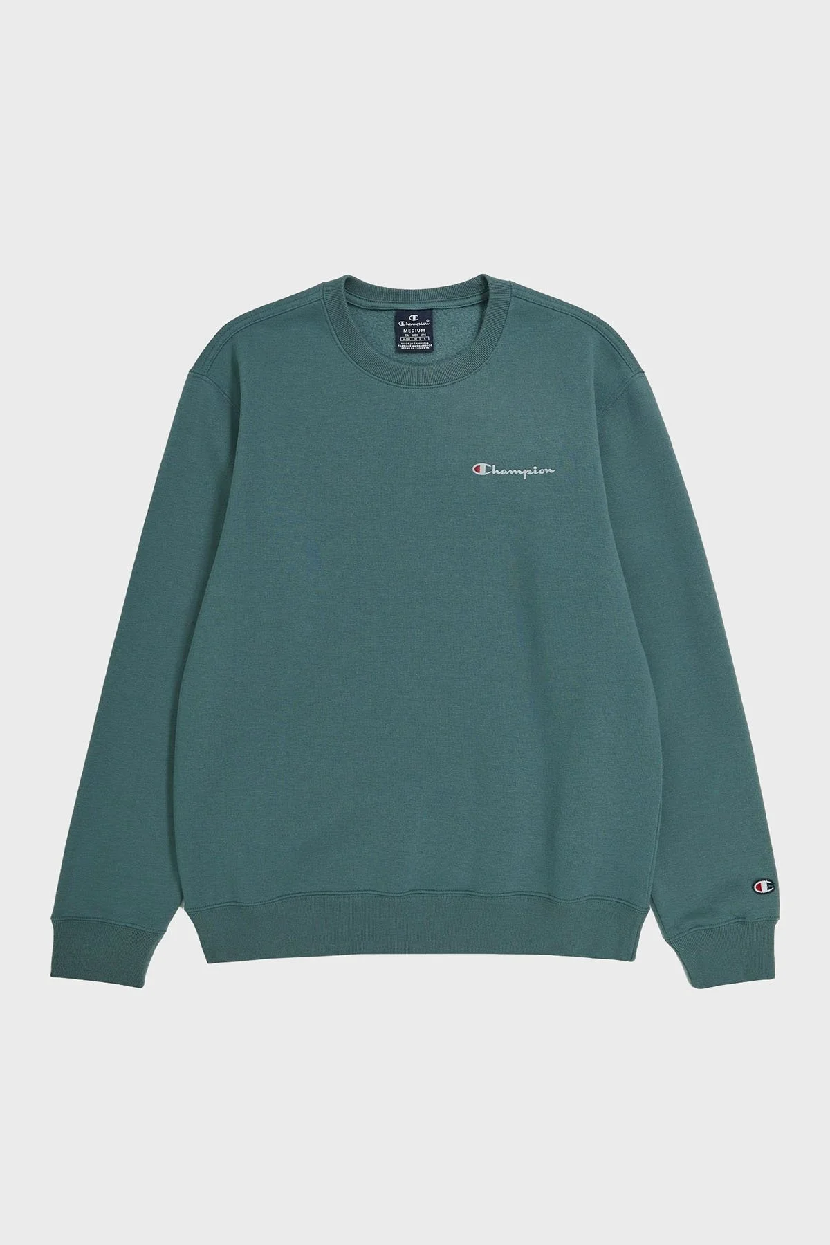 Champion Pamuklu Regular Fit İçi Polarlı Bisiklet Yaka Erkek Sweat 219209 BLG GS510 HAKİ - 5