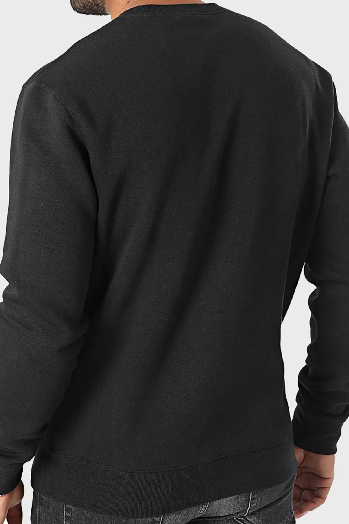 Champion Pamuklu Regular Fit İçi Polarlı Bisiklet Yaka Erkek Sweat 219209 NBK KK001 SİYAH - 2