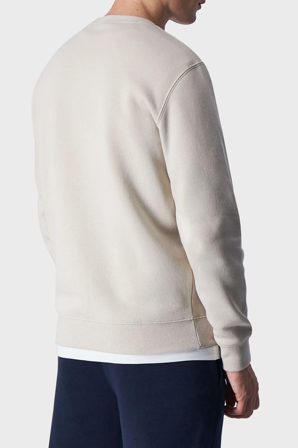 Champion Pamuklu Regular Fit İçi Polarlı Bisiklet Yaka Erkek Sweat 219209 SVL ES057 BEJ - 2
