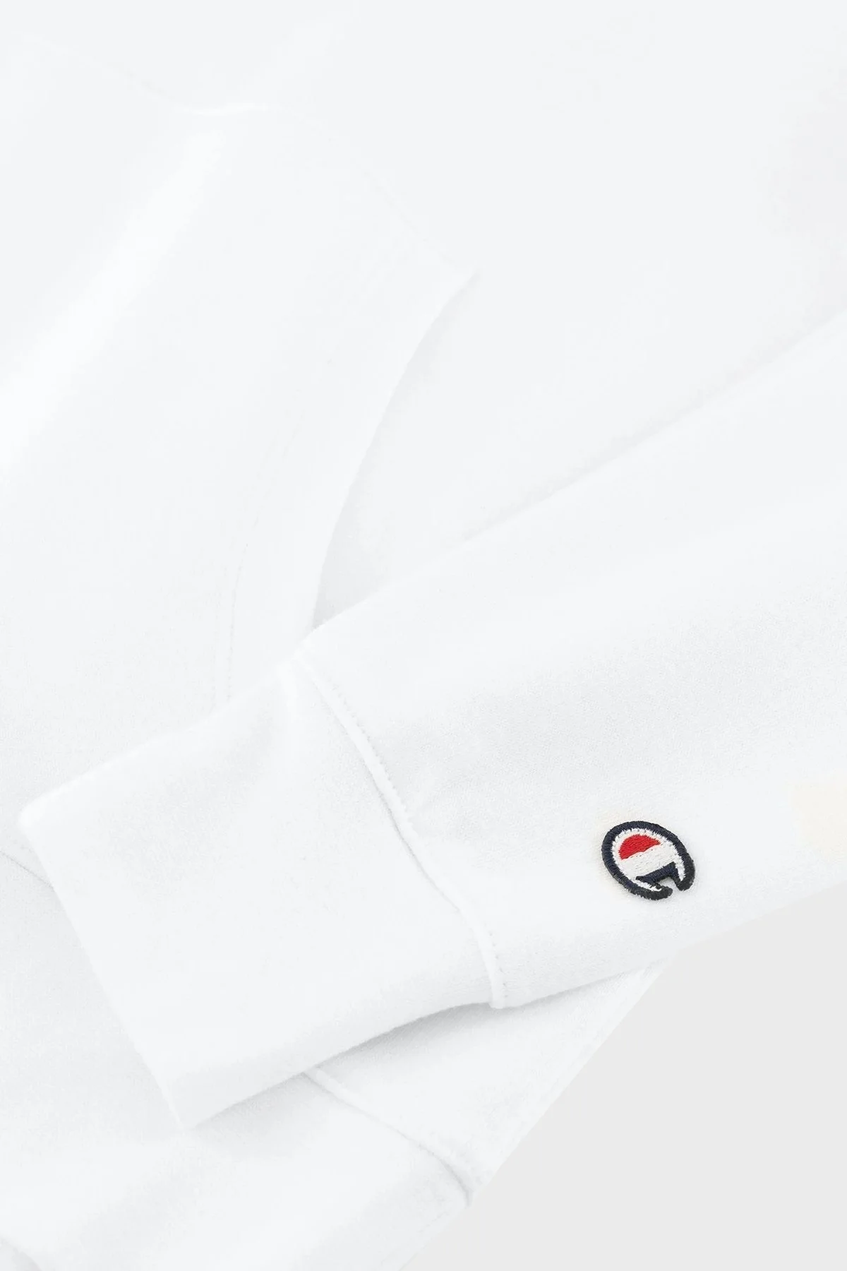 Champion Pamuklu Regular Fit İçi Polarlı Kapüşonlu Bayan Sweat 116579 WAY WW036 BEYAZ - 4