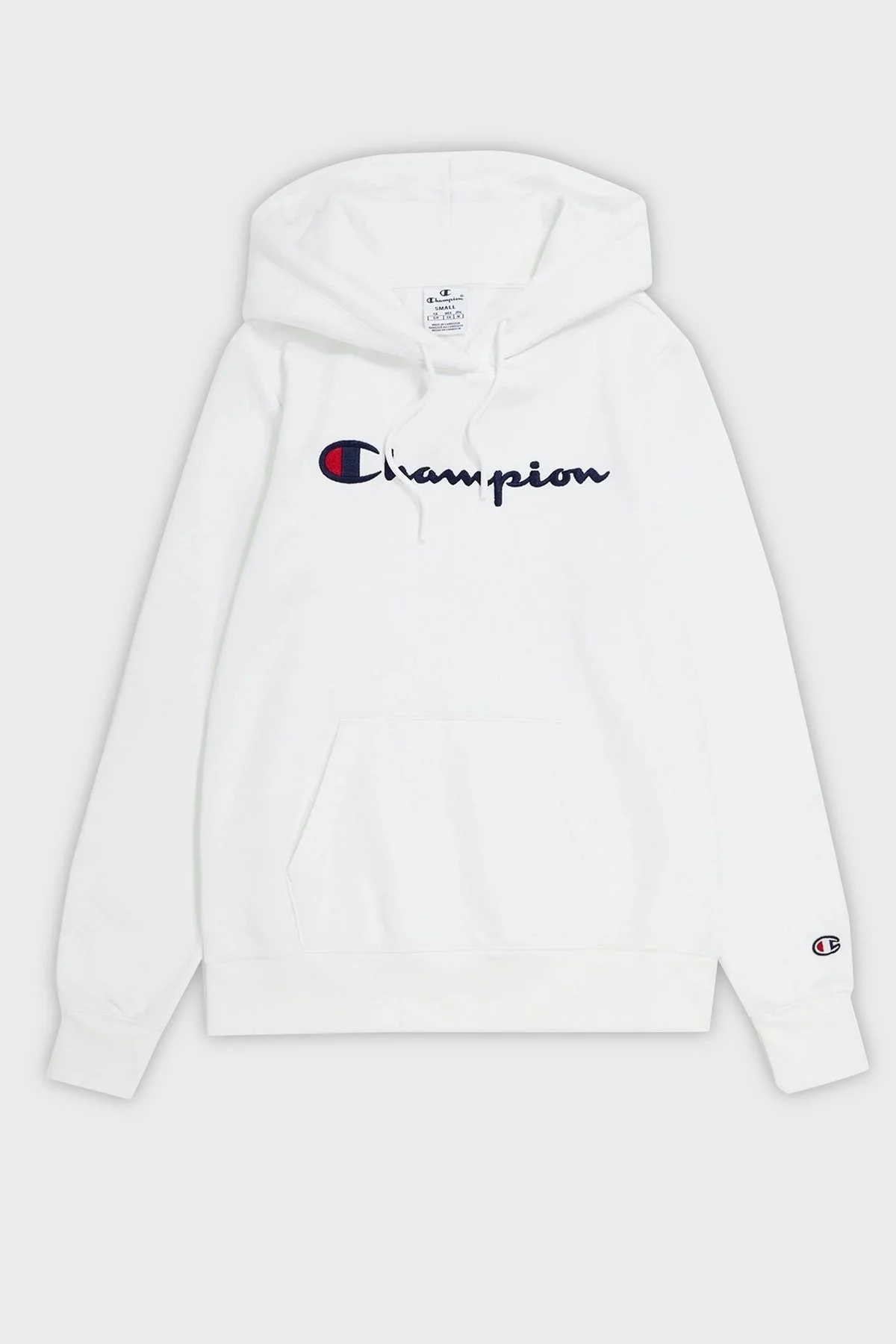Champion Pamuklu Regular Fit İçi Polarlı Kapüşonlu Bayan Sweat 116579 WAY WW036 BEYAZ - 5