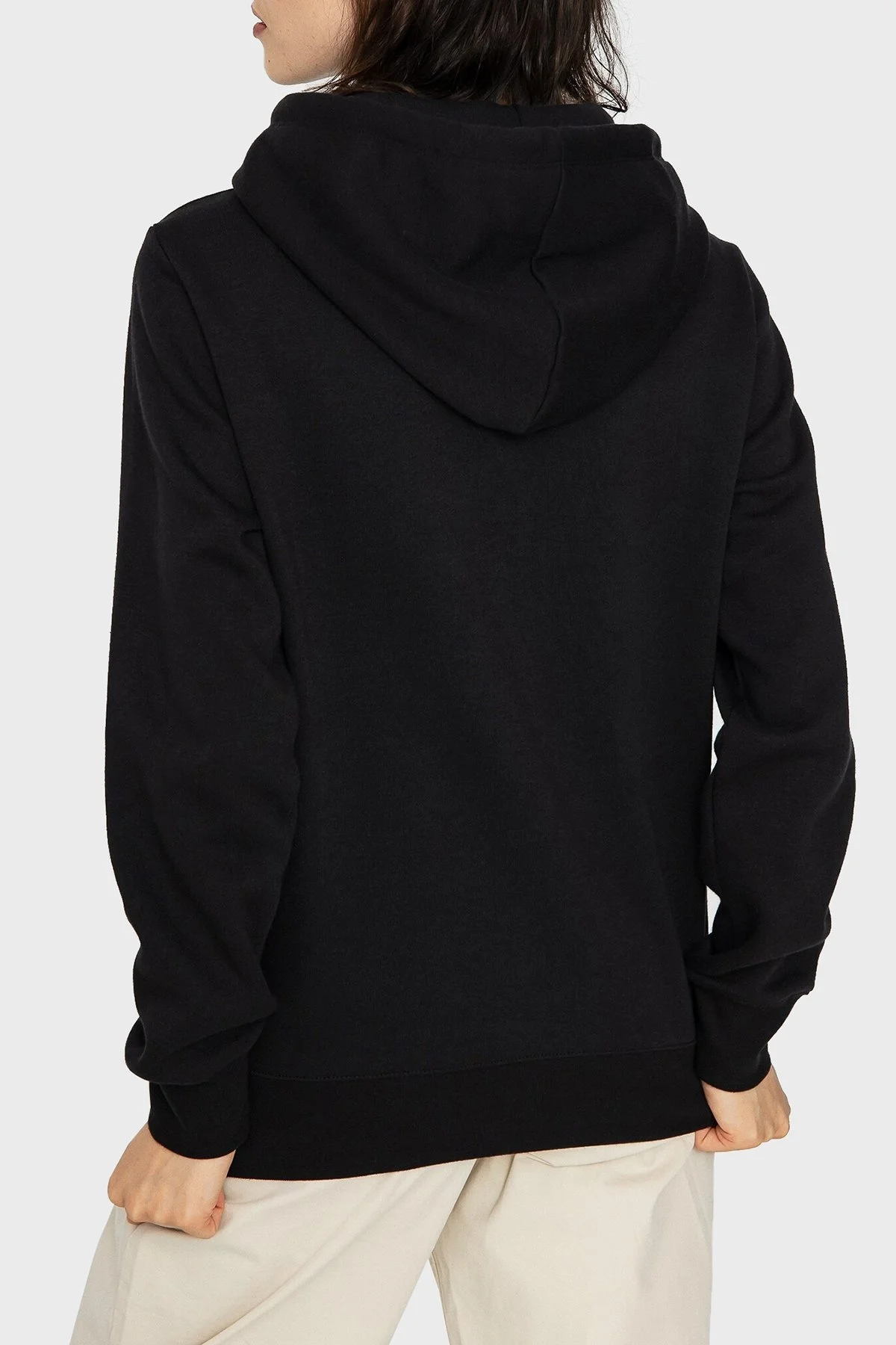 Champion Pamuklu Regular Fit İçi Polarlı Kapüşonlu Bayan Sweat 116580 CHAK/K001 NBK SİYAH - 2