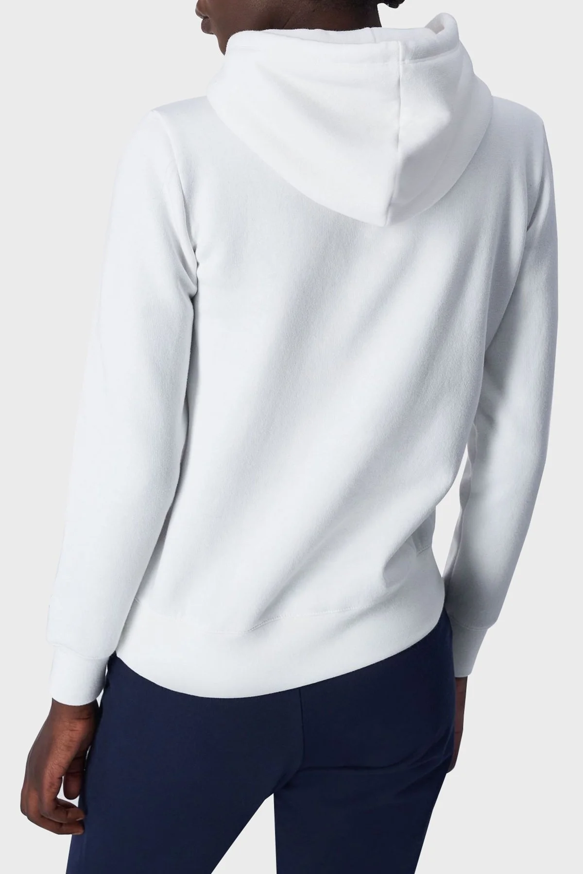 Champion Pamuklu Regular Fit İçi Polarlı Kapüşonlu Bayan Sweat 116580 WAY WW036 BEYAZ - 2