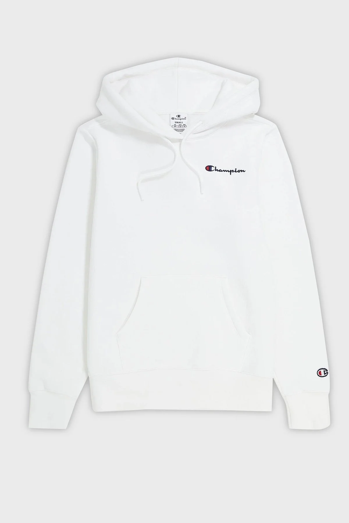 Champion Pamuklu Regular Fit İçi Polarlı Kapüşonlu Bayan Sweat 116580 WAY WW036 BEYAZ - 5