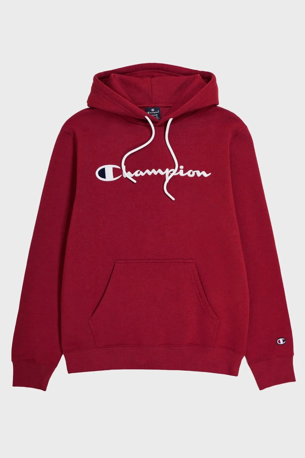 Champion Pamuklu Regular Fit İçi Polarlı Kapüşonlu Erkek Sweat 219203 TBR RS508 BORDO - 5