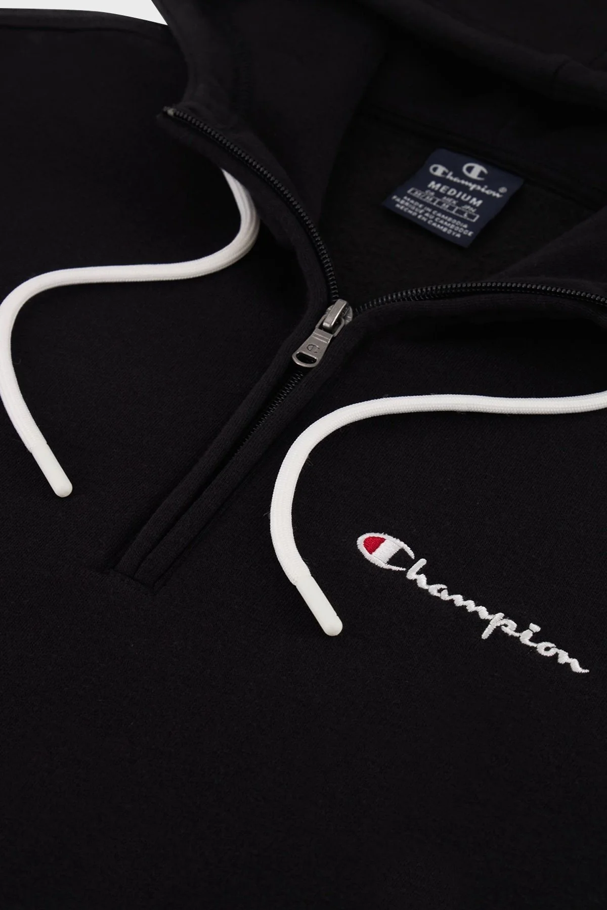 Champion Pamuklu Regular Fit İçi Polarlı Kapüşonlu Erkek Sweat 219211 NBK KK001 SİYAH - 4