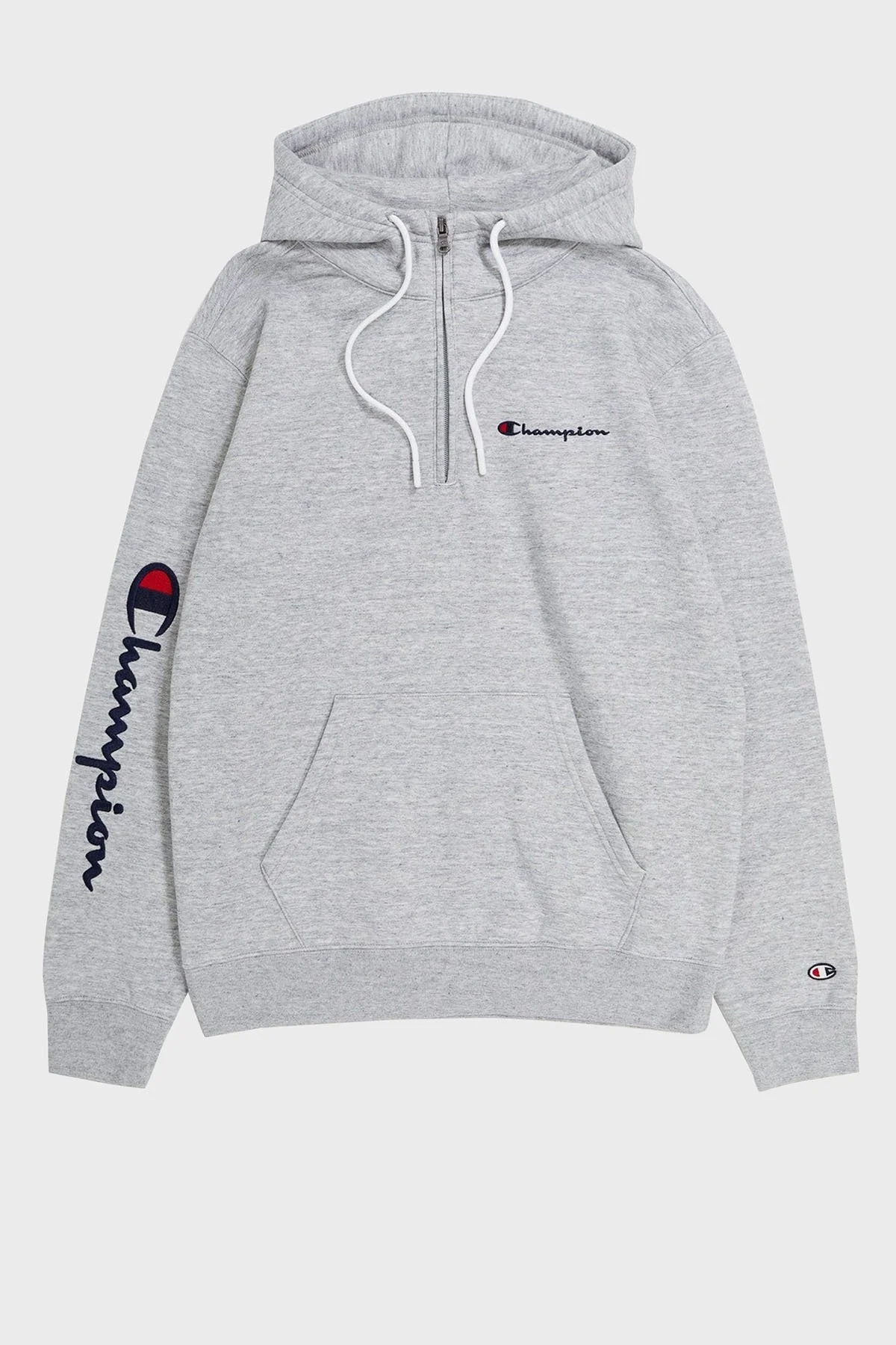 Champion Pamuklu Regular Fit İçi Polarlı Kapüşonlu Erkek Sweat 219211 NOXM EM021 GRİ - 5